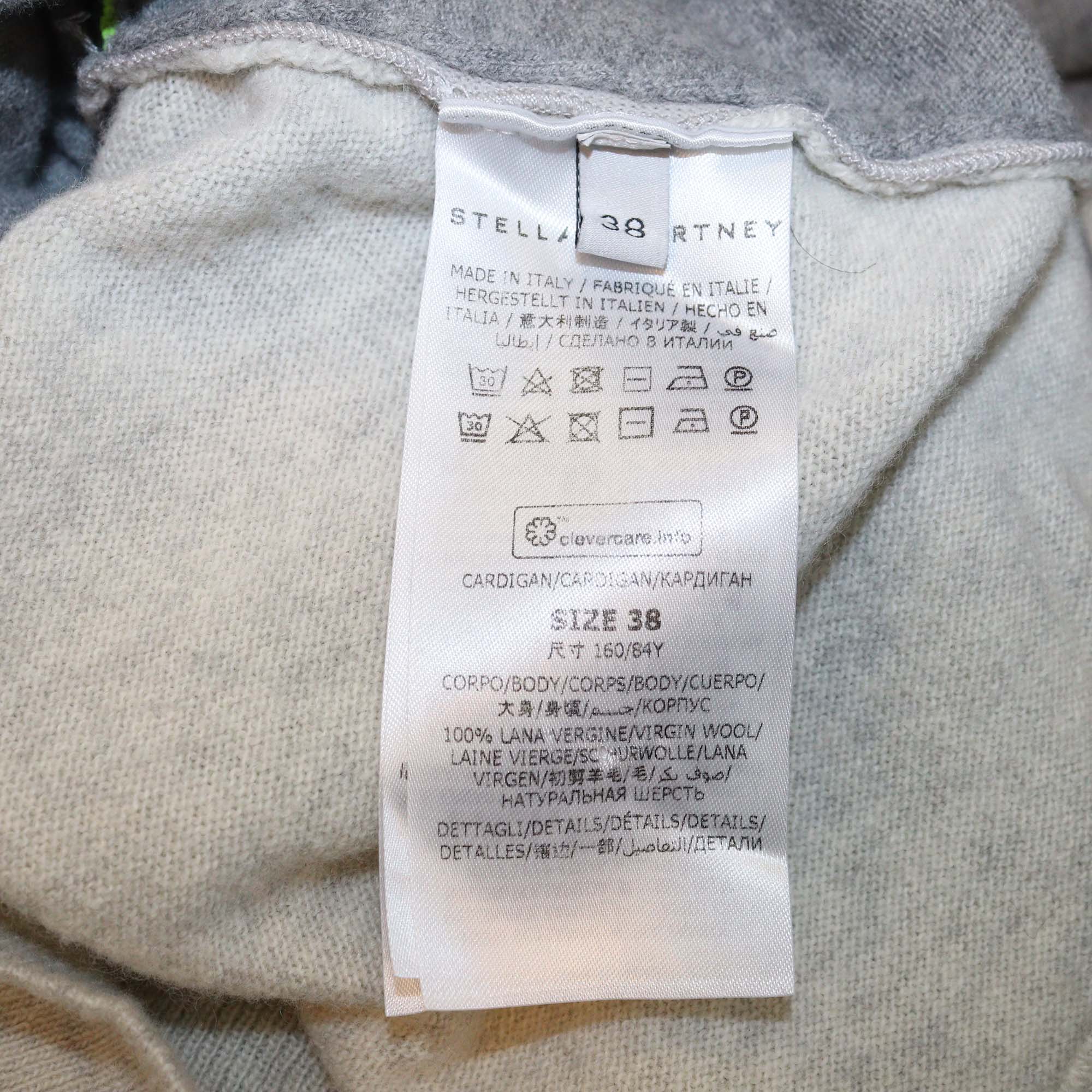 Stella McCartney Grey Logo Tape Cardigan & Jogger Pants Set