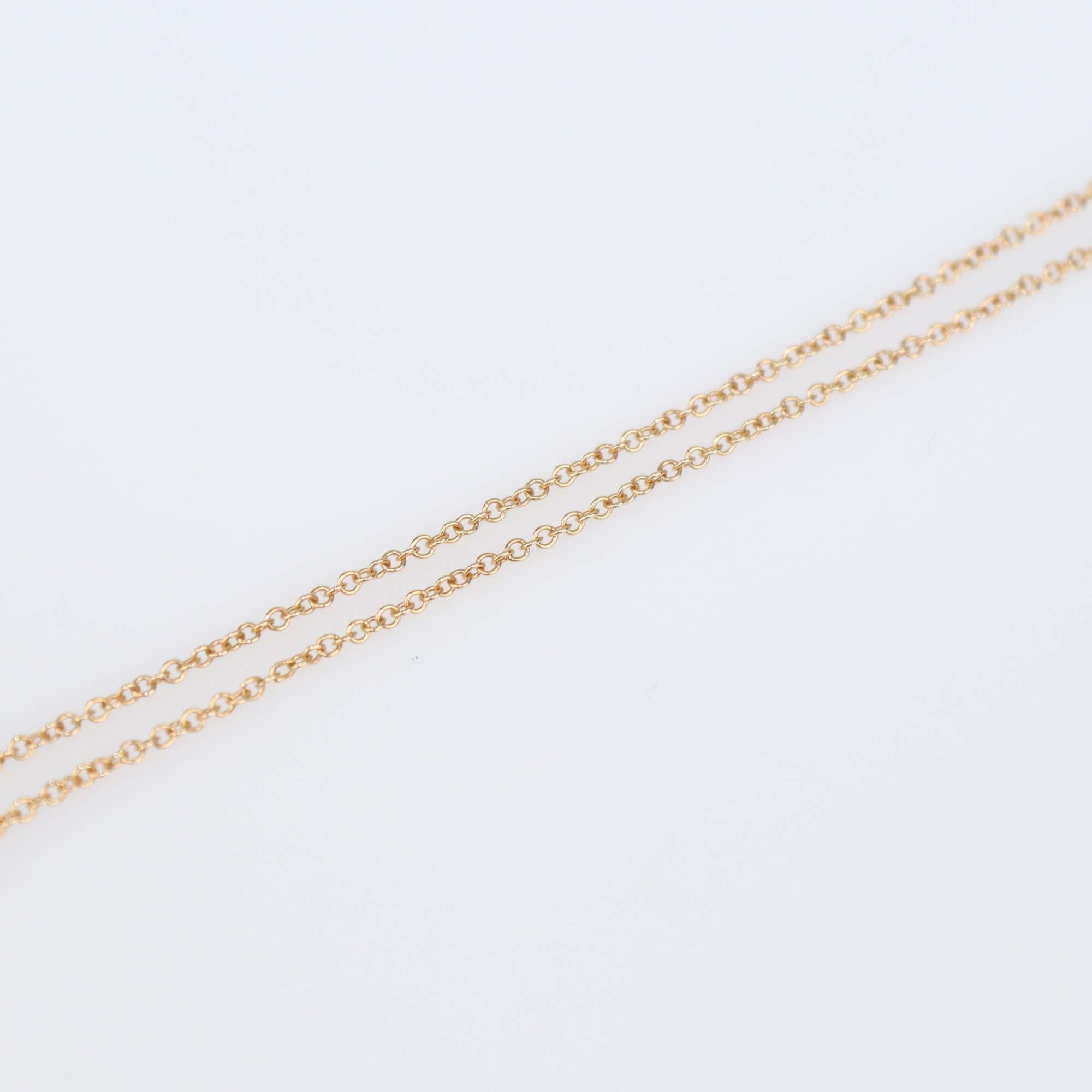 Tiffany & co. Fleur de Lis Diamond 18k Rose Gold Necklace