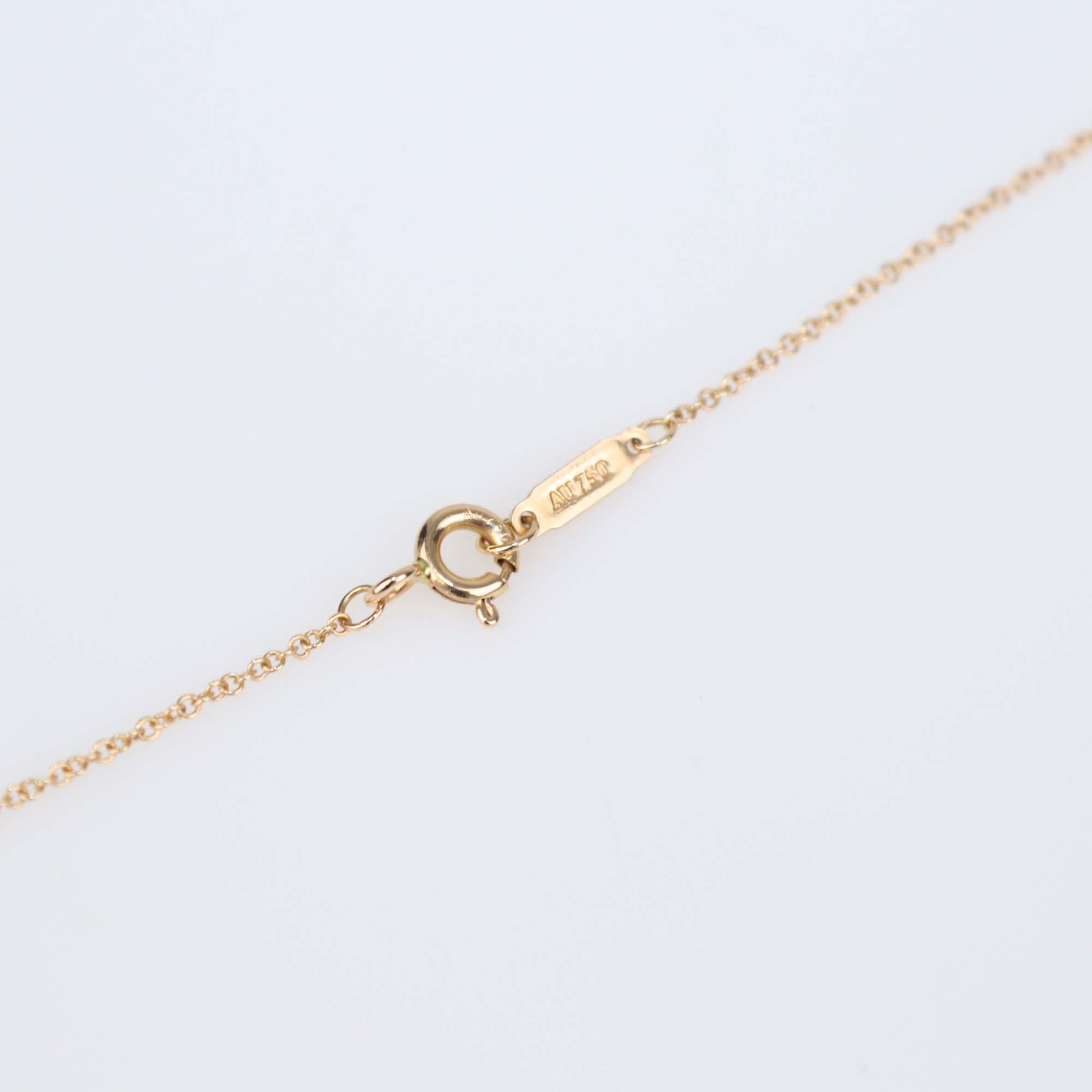 Tiffany & co. Fleur de Lis Diamond 18k Rose Gold Necklace