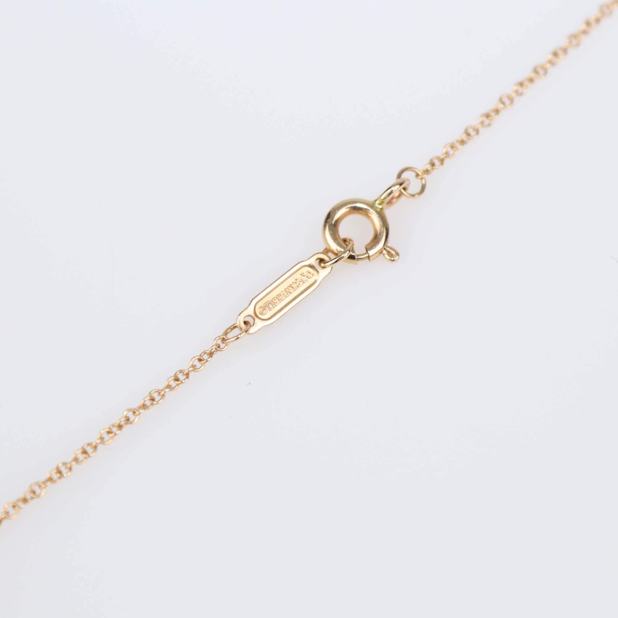 Tiffany & co. Fleur de Lis Diamond 18k Rose Gold Necklace