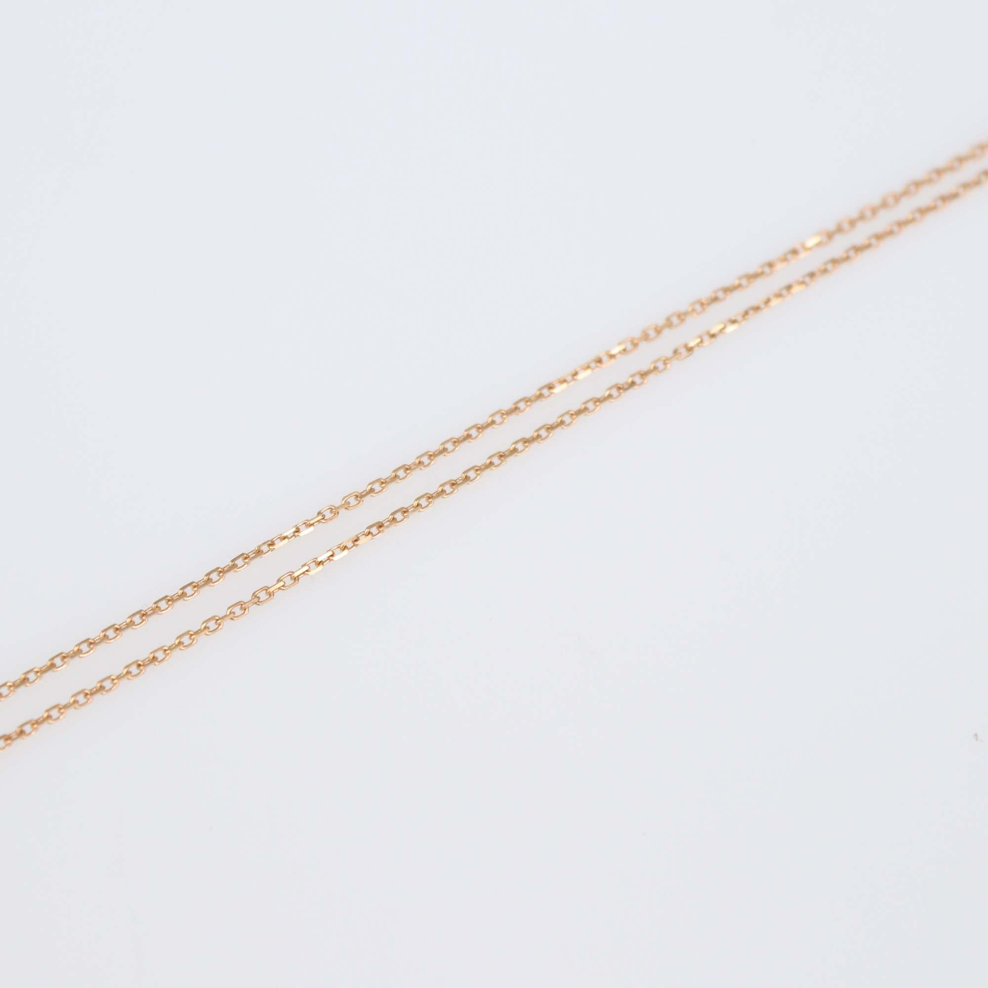Cartier Amulette De Cartier Onyx Mother of Pearl Diamonds 18k Rose Gold XS Necklace
