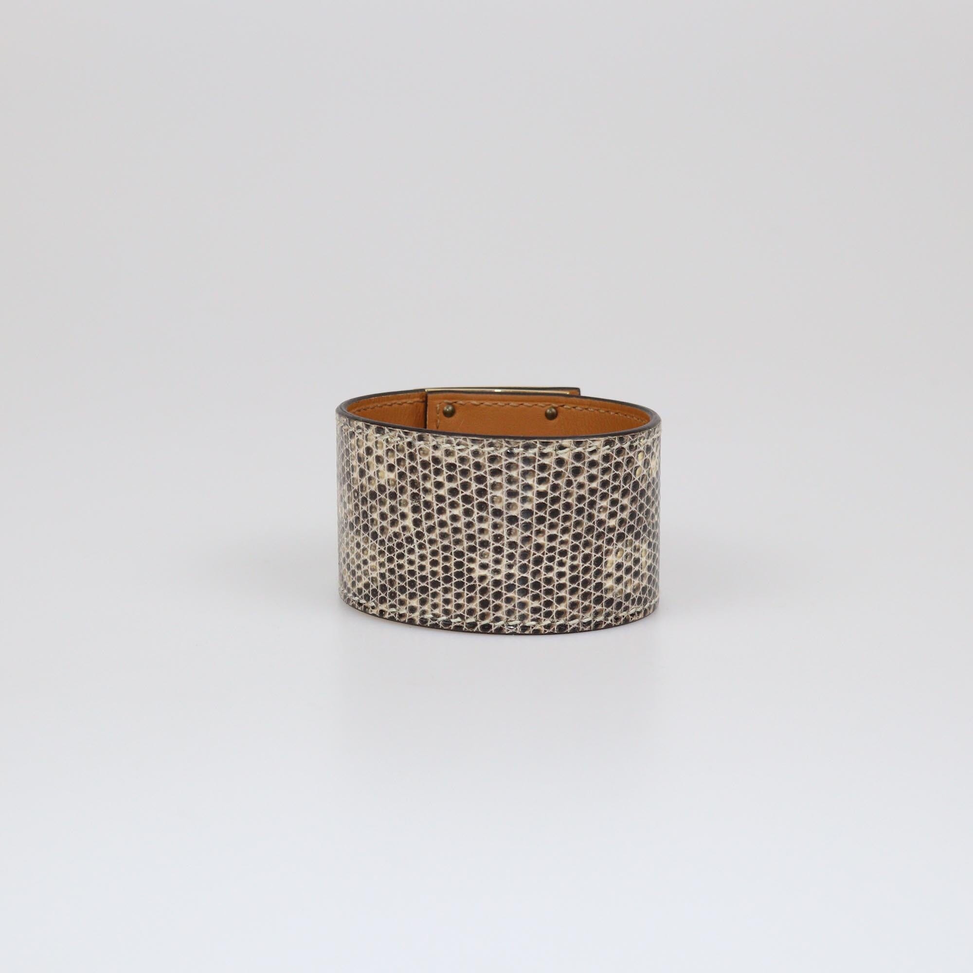 Hermes Beige/Cream Kelly Dog Bracelet T3 Womens Hermes