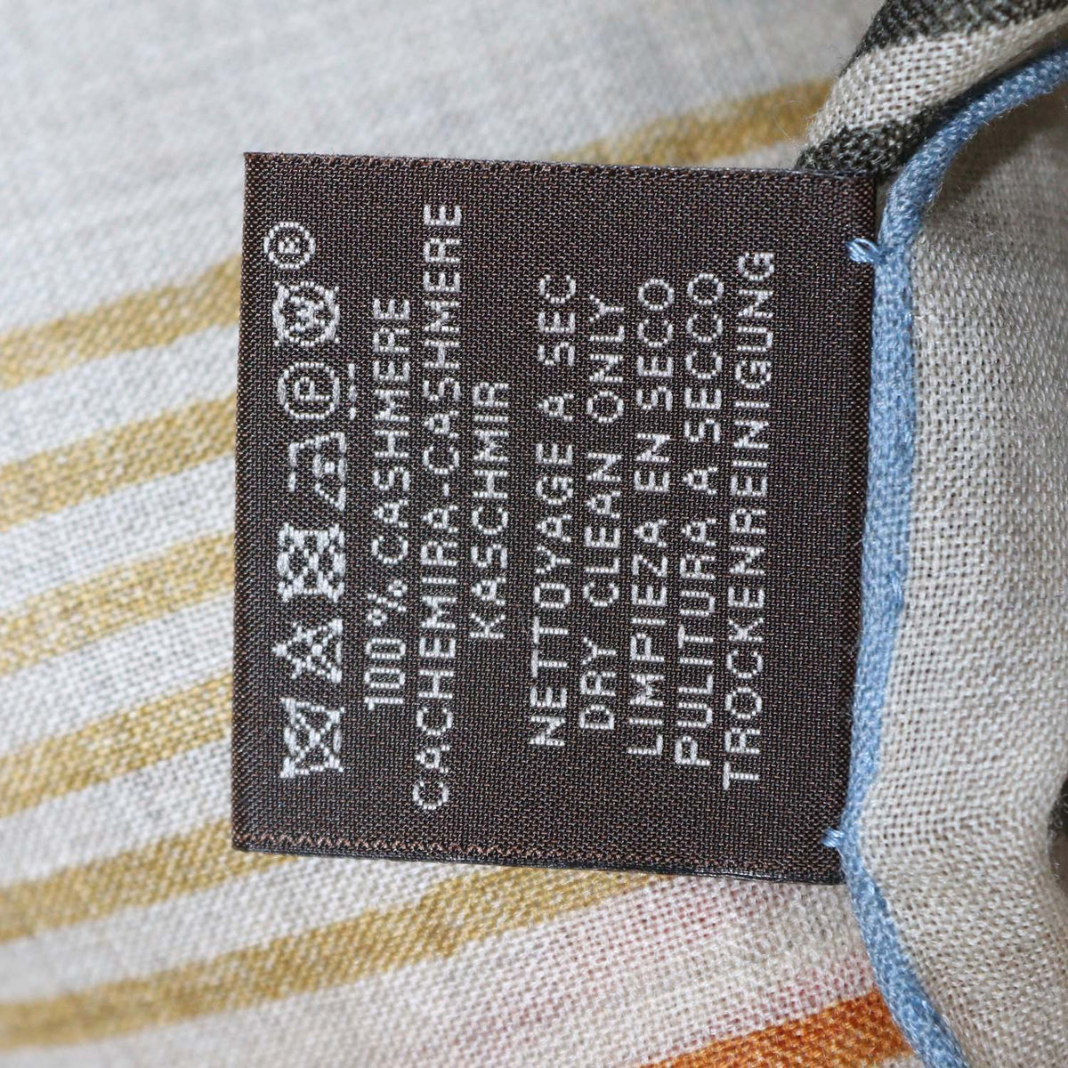 Hermes Multicolor Cashmere Rubans d'Hermes Rectangle Shawl