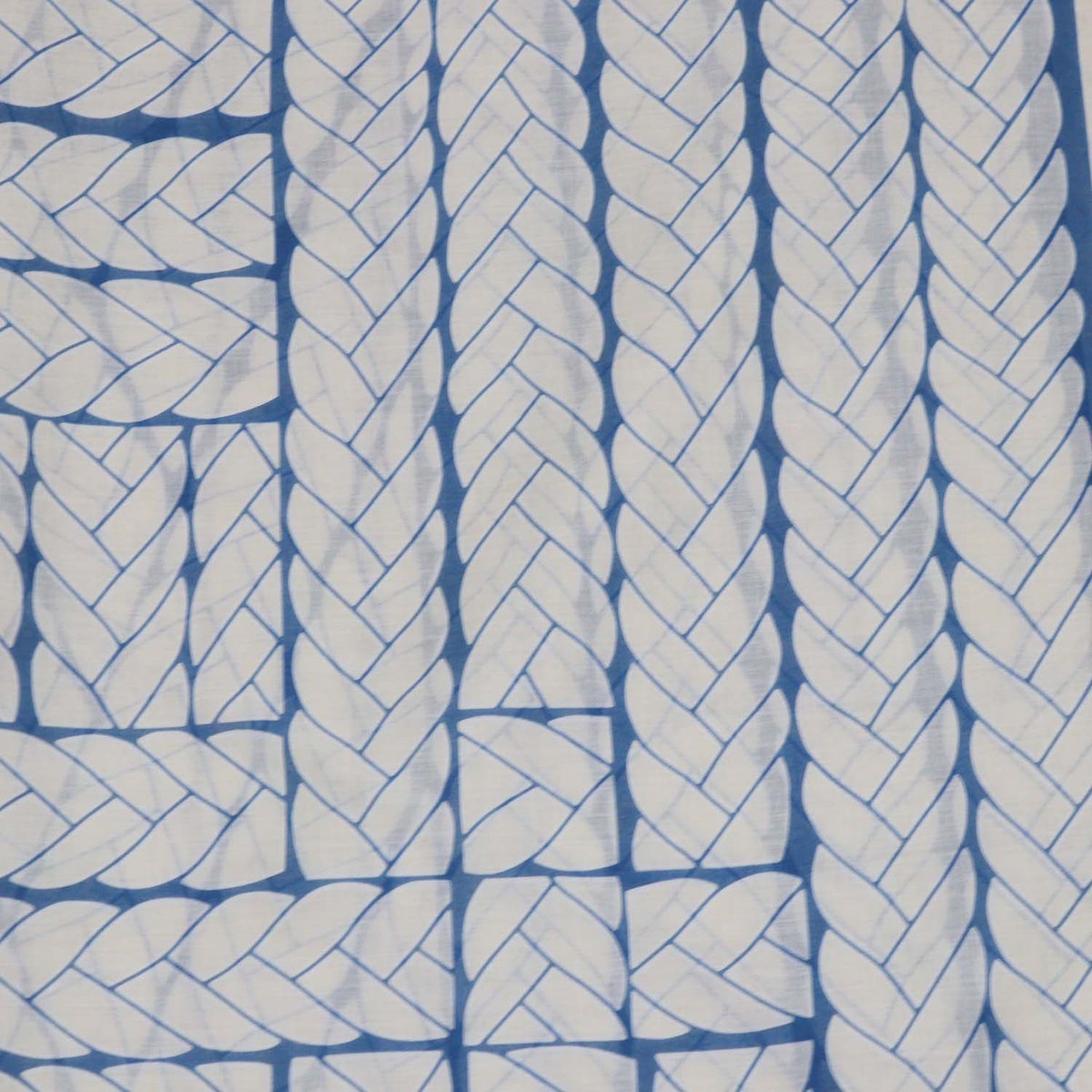 Hermes Bicolore Bleu Cotton Tresses H Print Sarong