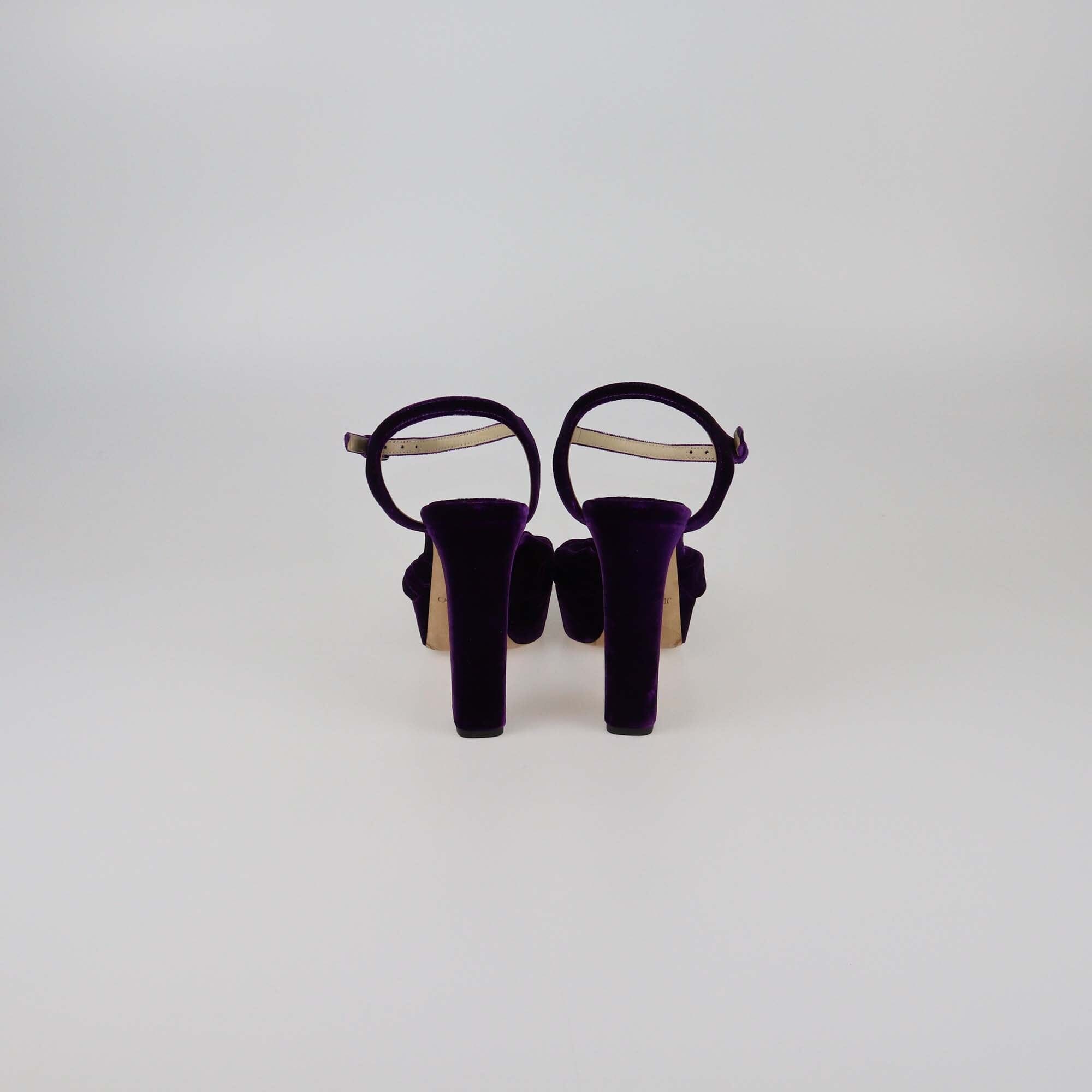Jimmy Choo Purple Heloise 120 Platform Sandals Womens Jimmy Choo