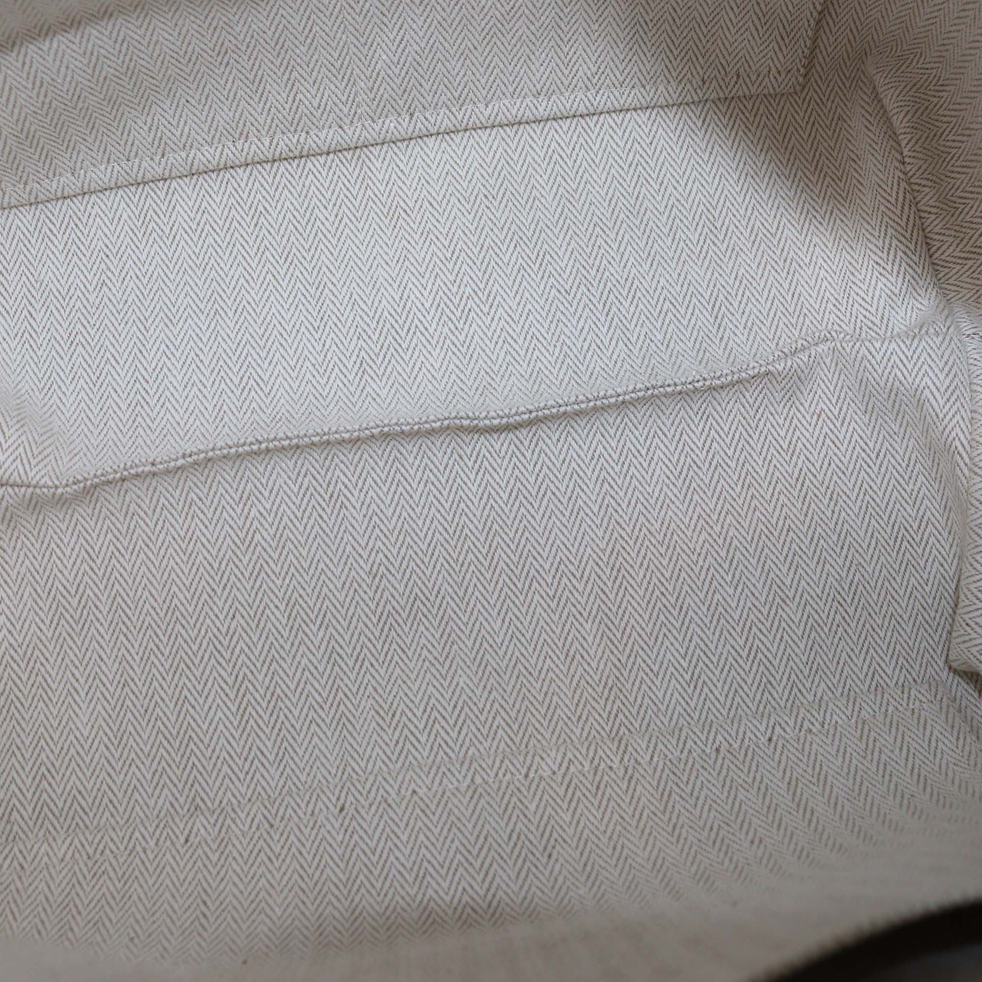 Hermes Bleu Nattier Toile Cabriole Bride-a-Brac Large Case