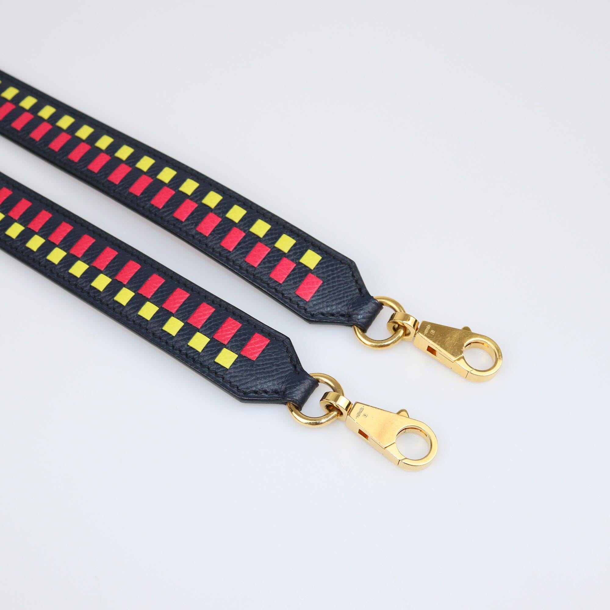 Hermes Bleu Nuit Epsom Tressage 25mm Bag Strap Womens Hermes