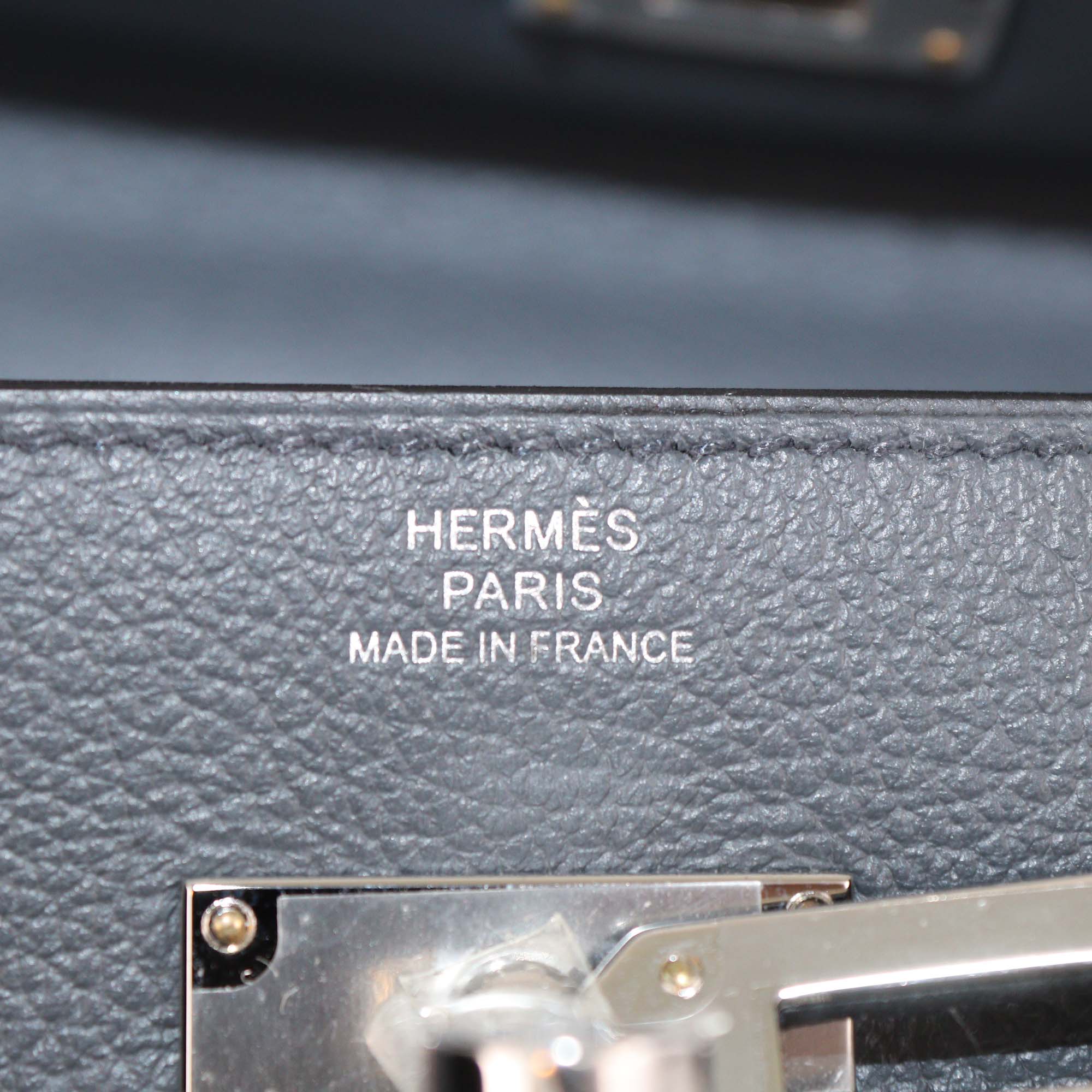 Hermes Grist Misty Evercolor Leather Kelly Wallet To Go PHW