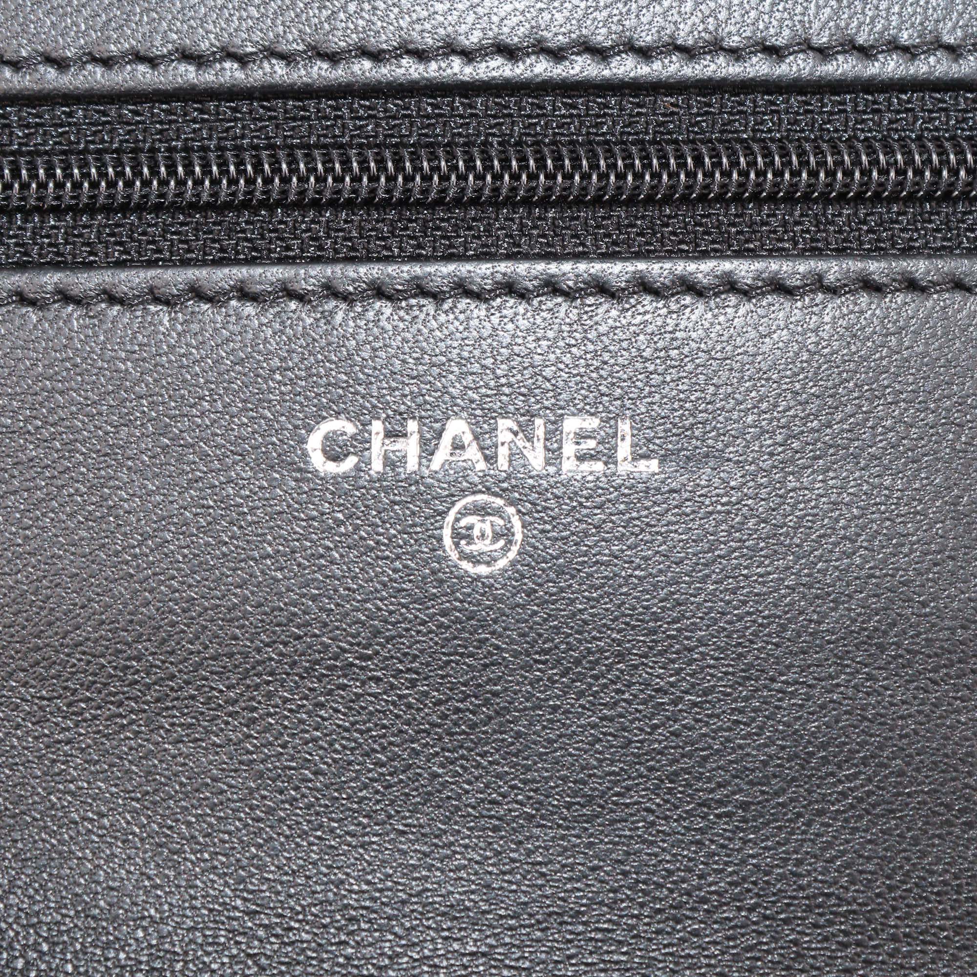 Chanel Black Quilted Leather WOC Bag