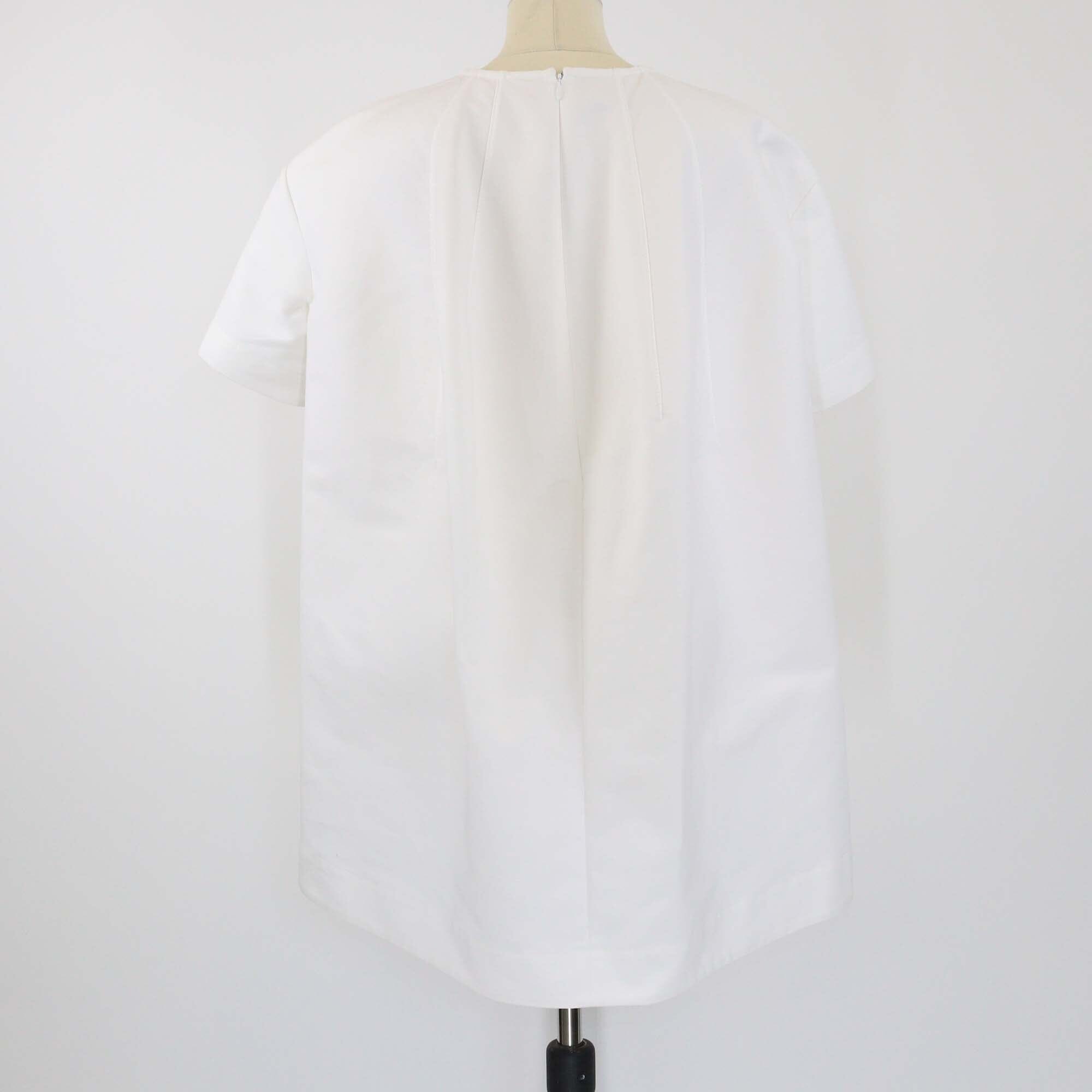 Marni White Cocoon Mini Dress Womens Marni