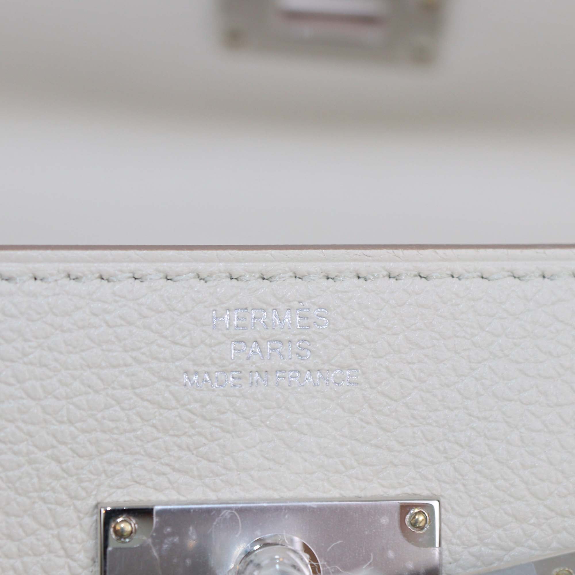 Hermes Beton Evercolor Leather Kelly Wallet To Go PHW
