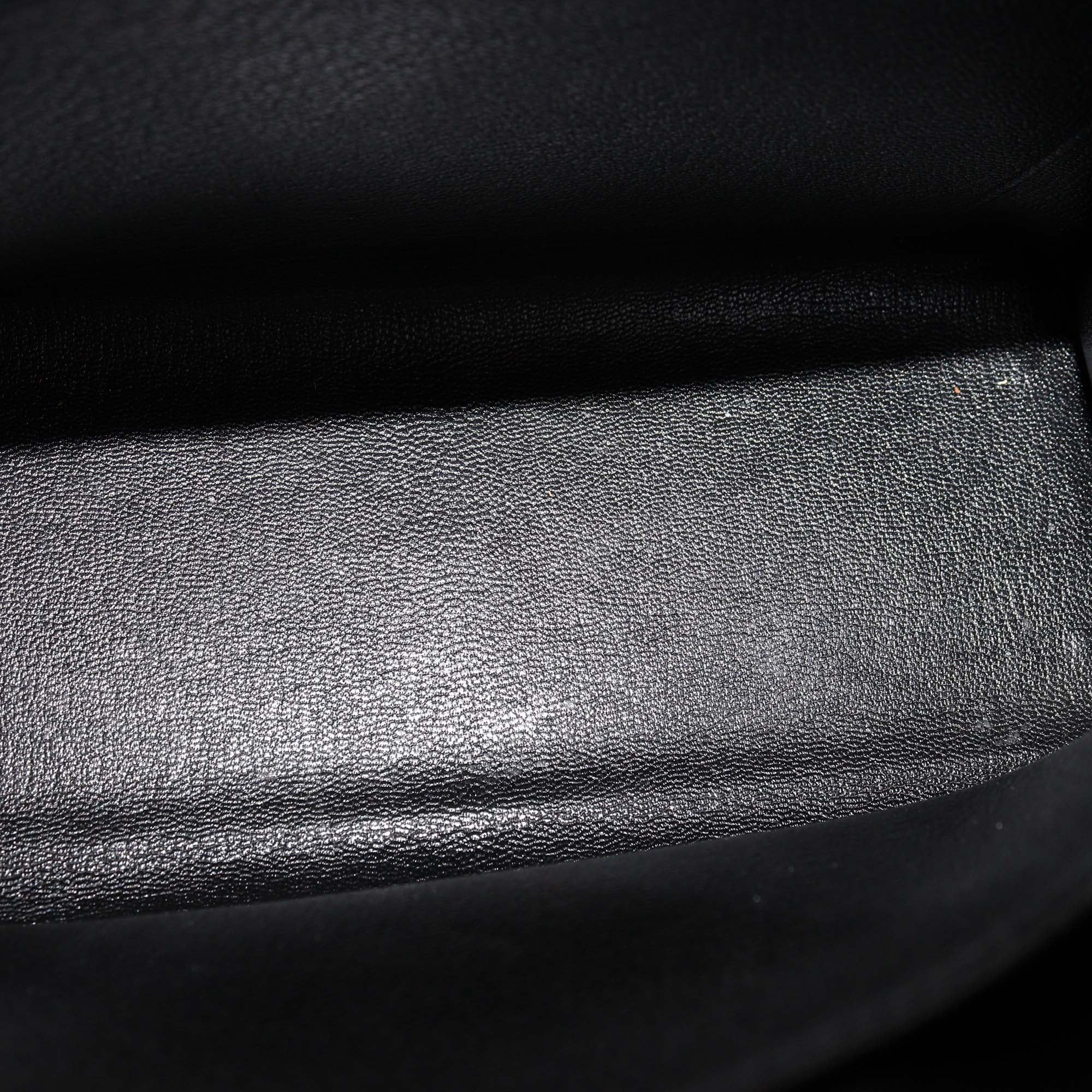 Hermes Black Epsom Leather Gold Hardware Kelly Sellier 25 Bag