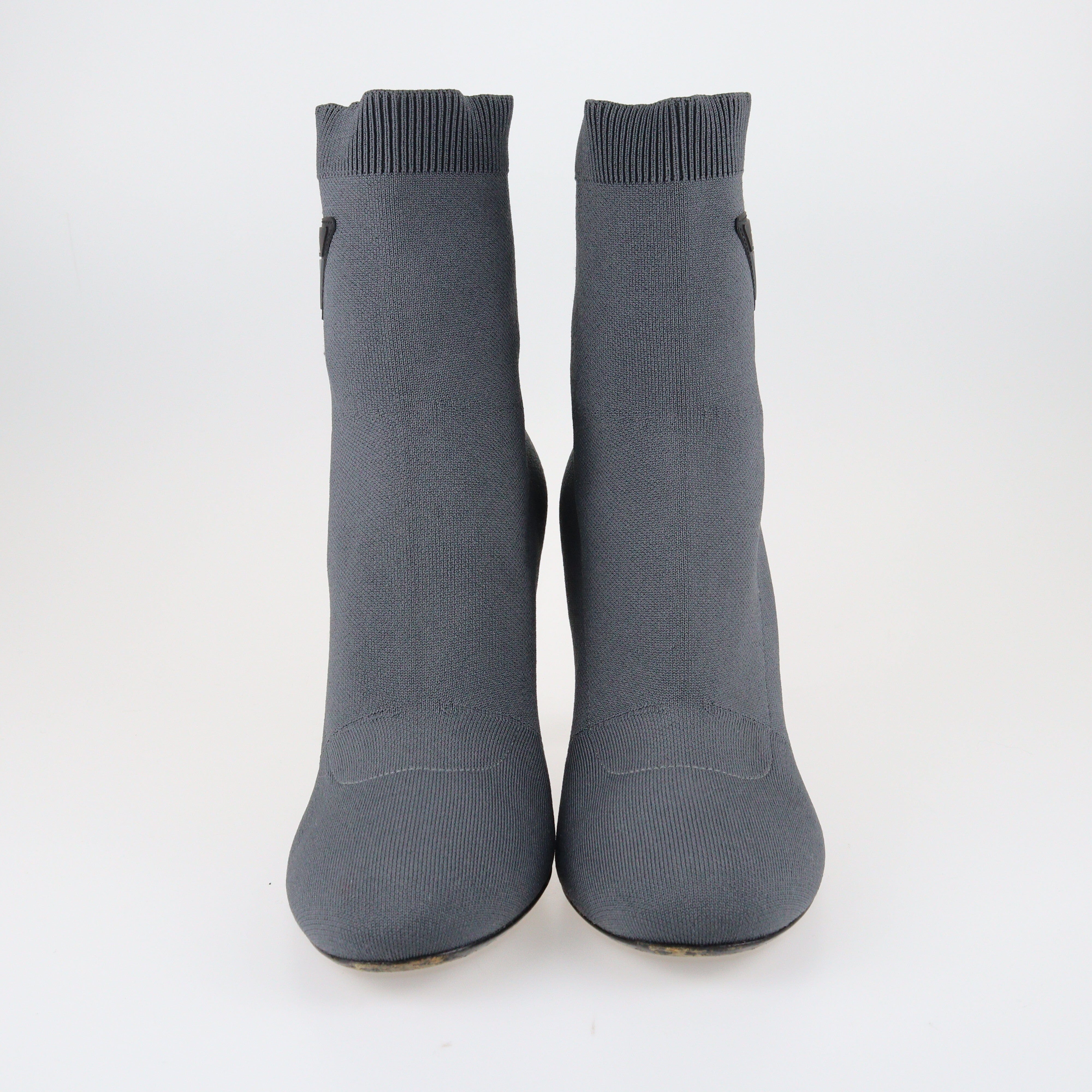 Grey Sock Boots Shoes Prada 