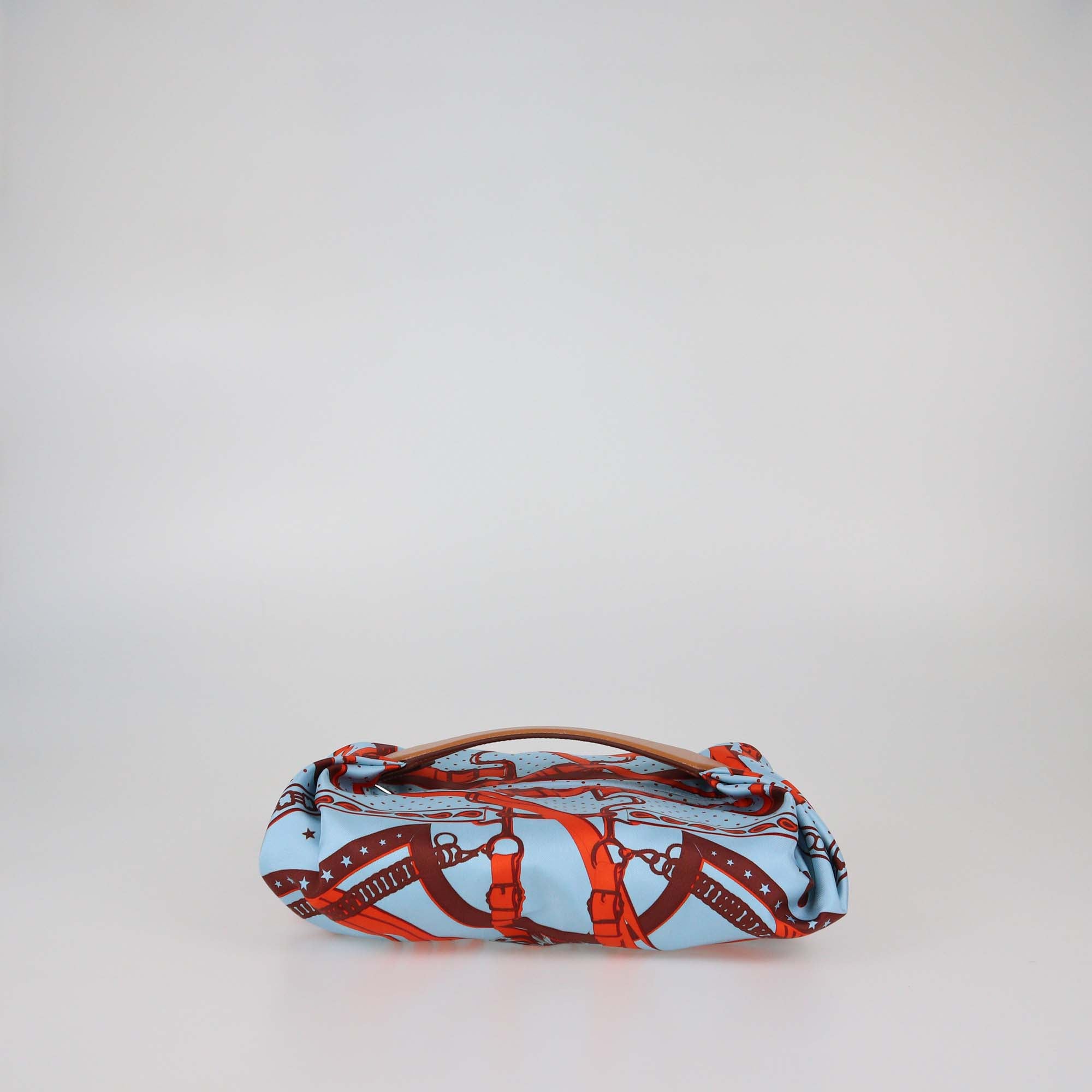 Hermes Bleu Zephyr/Nature La Promenade du Matin Bandana Balusoie Handbag