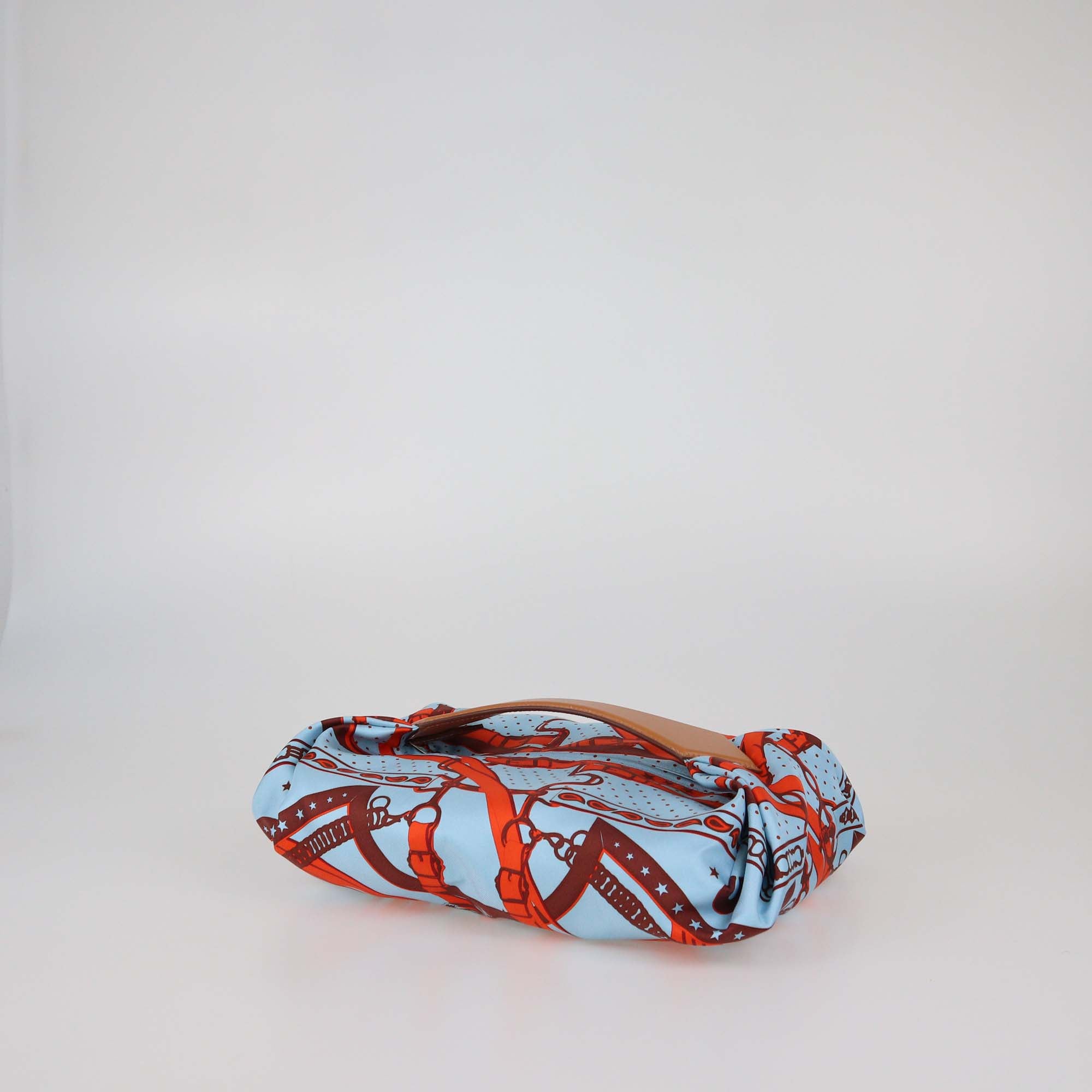 Hermes Bleu Zephyr/Nature La Promenade du Matin Bandana Balusoie Handbag