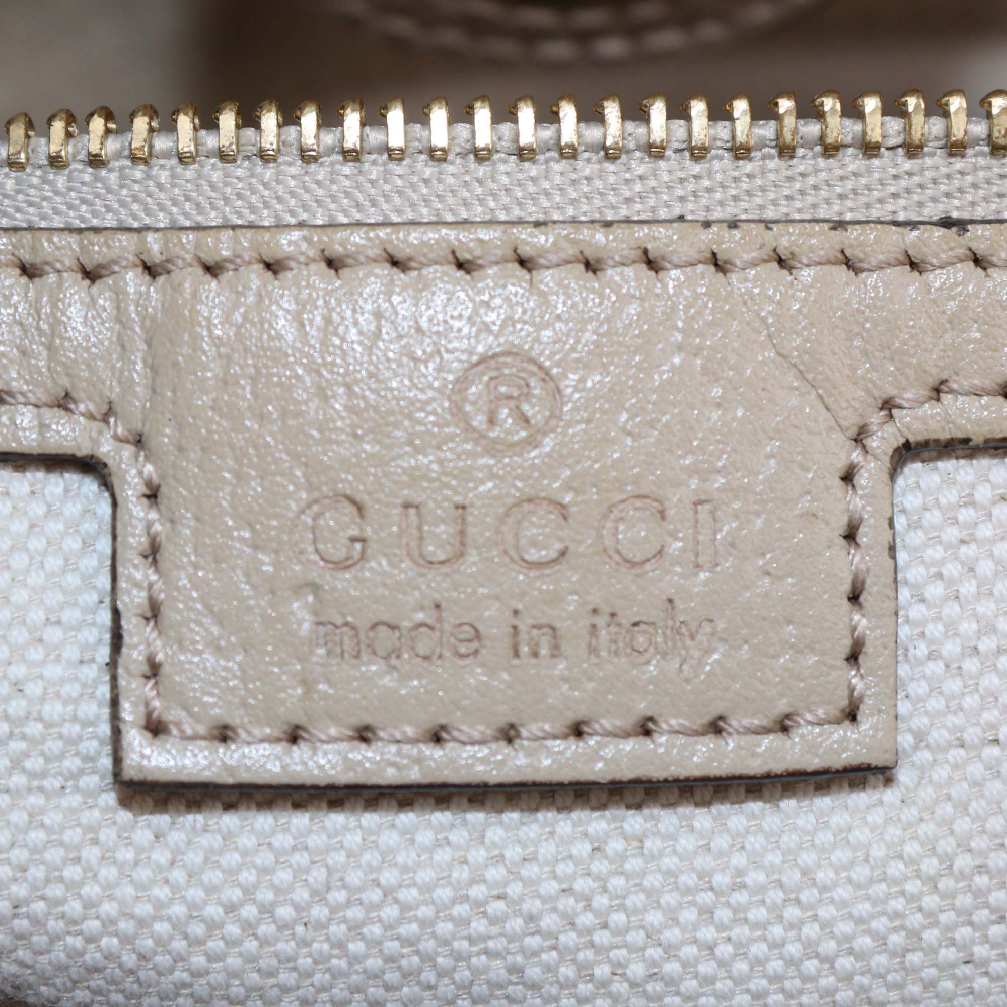Gucci Beige GG Supreme Canvas Large Ophidia Tote