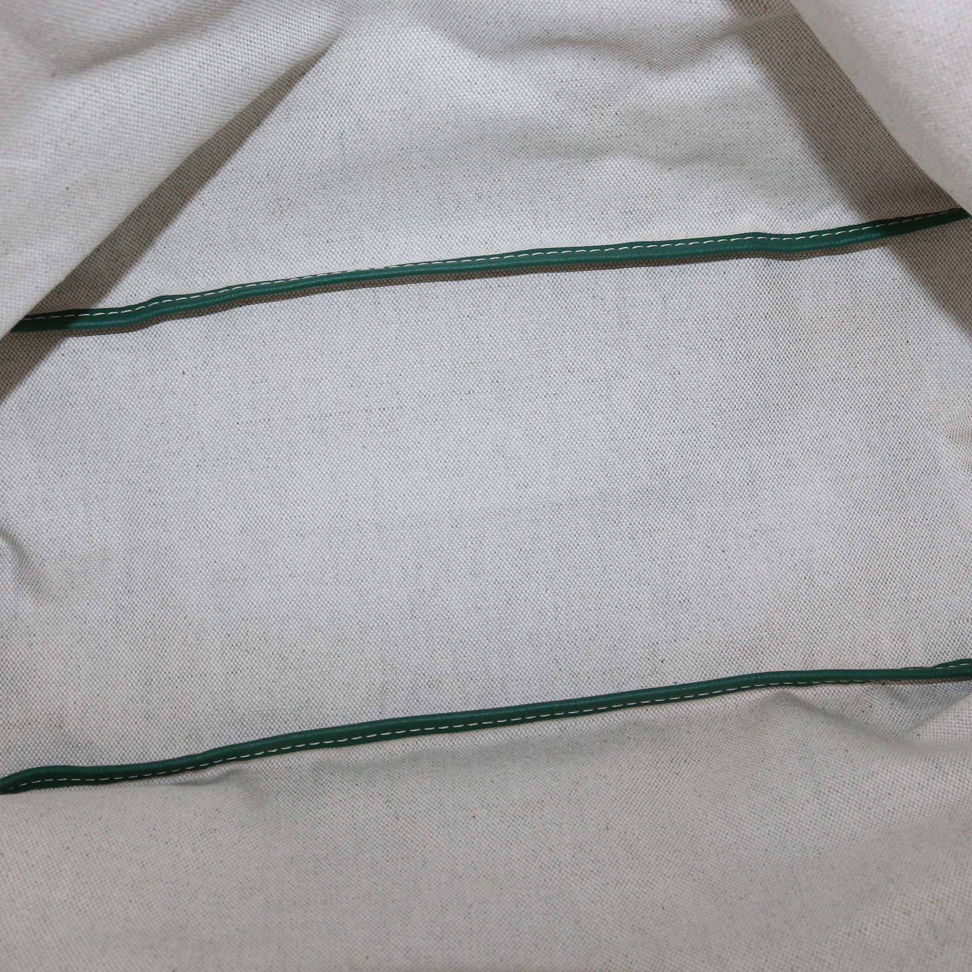 Goyard Green Goyardine Coated Canvas St Louis PM Tote