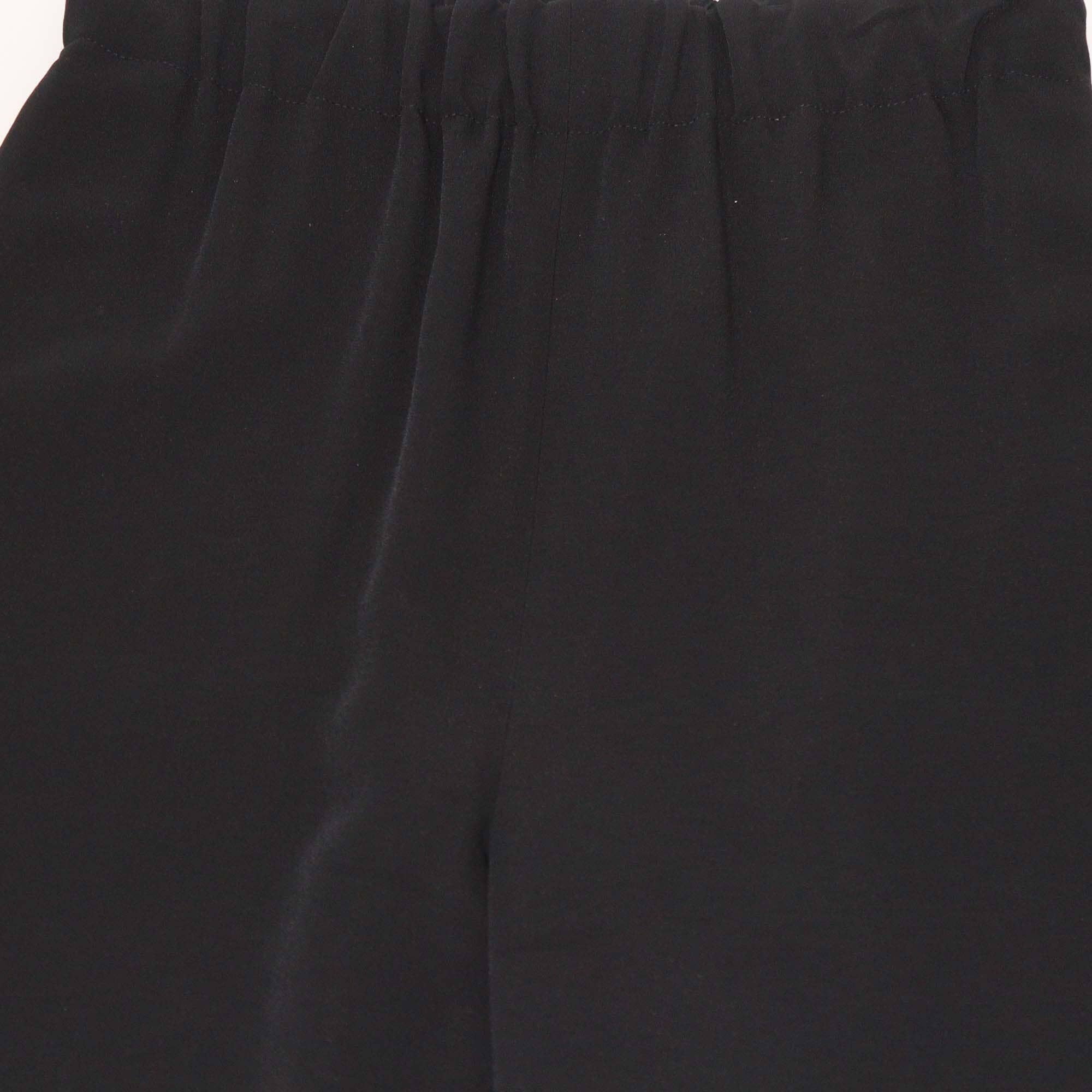 Gucci Black Web Low Rise Wide Leg Pants Womens Gucci