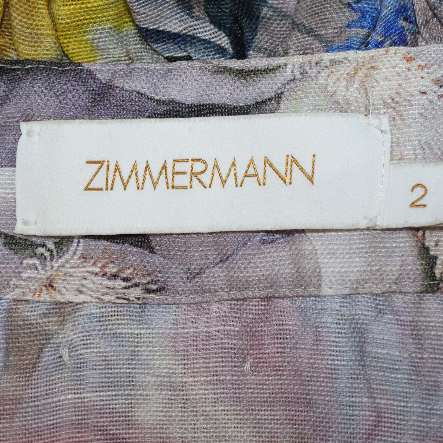 Zimmerman Multicolor Floral Print Linen and Silk Wild Botanica Blouse and Skirt Sets