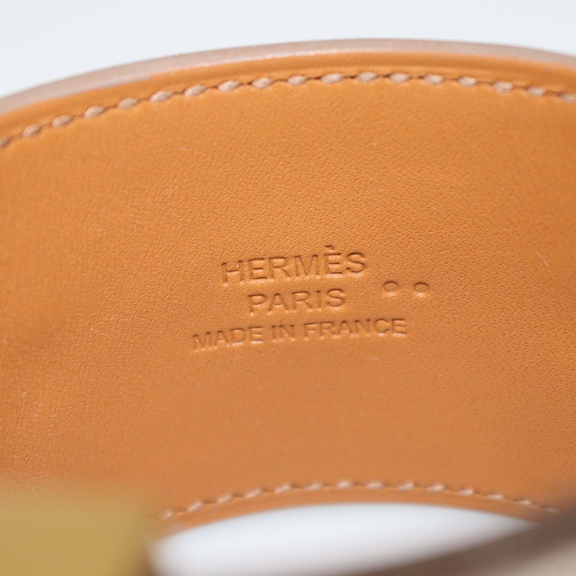 Hermes Blanc White Himalaya Croc Matte Niloticus Collier De Chain Bracelet Womens Hermes