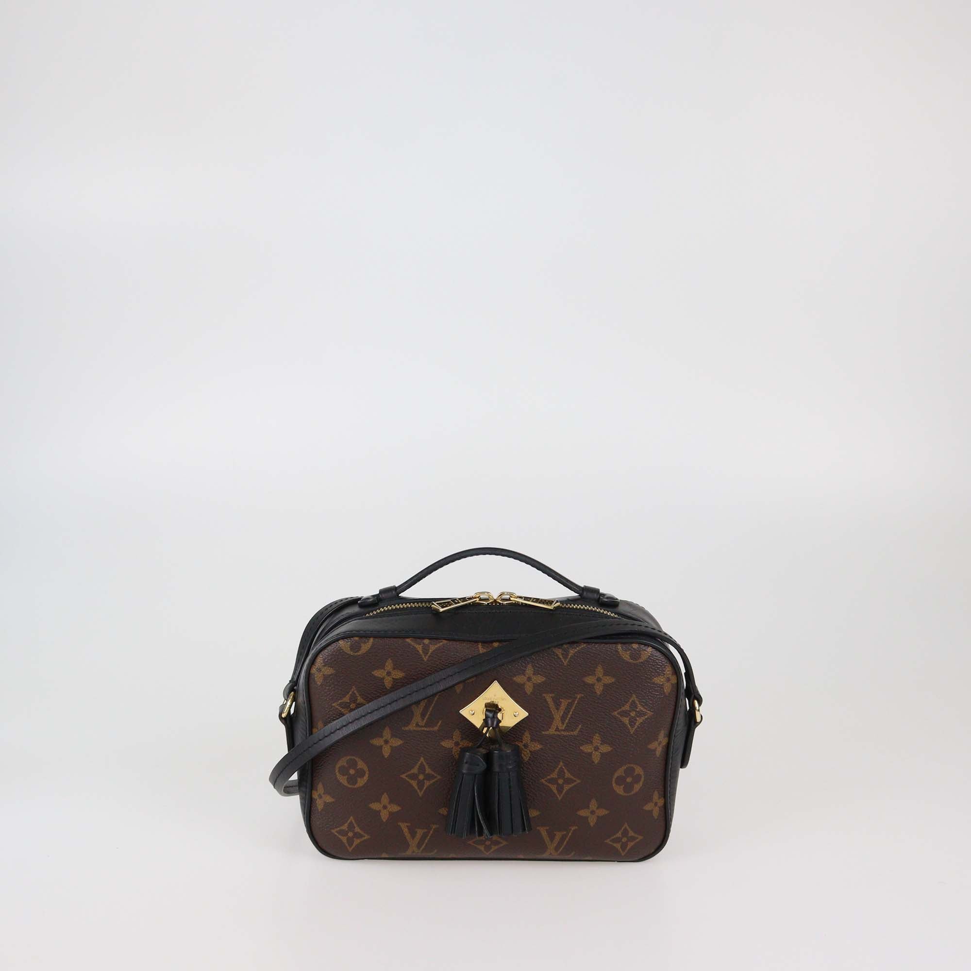 Louis Vuitton Black Monogram Canvas Saintonge Crossobdy Bag
