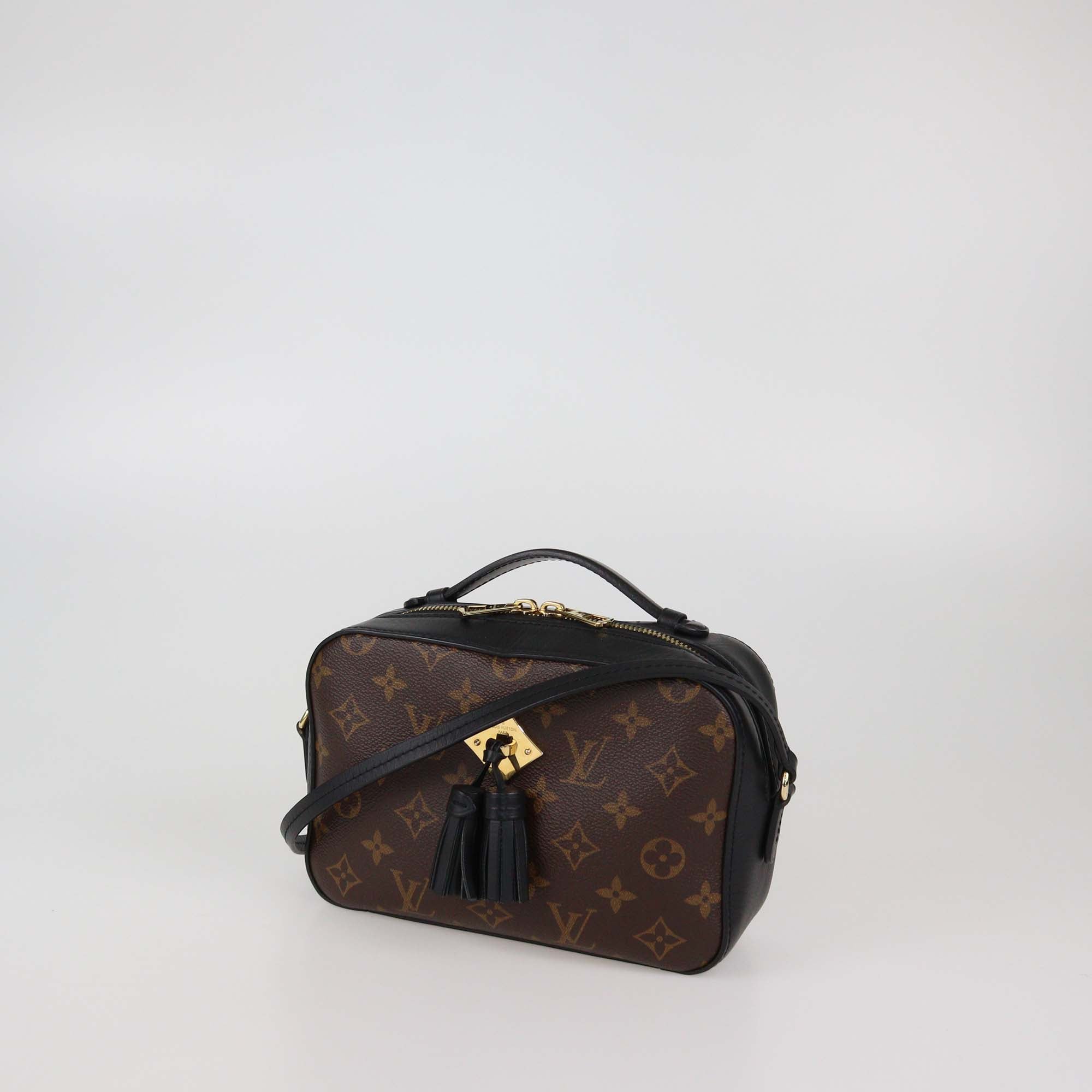 Louis Vuitton Black Monogram Canvas Saintonge Crossobdy Bag