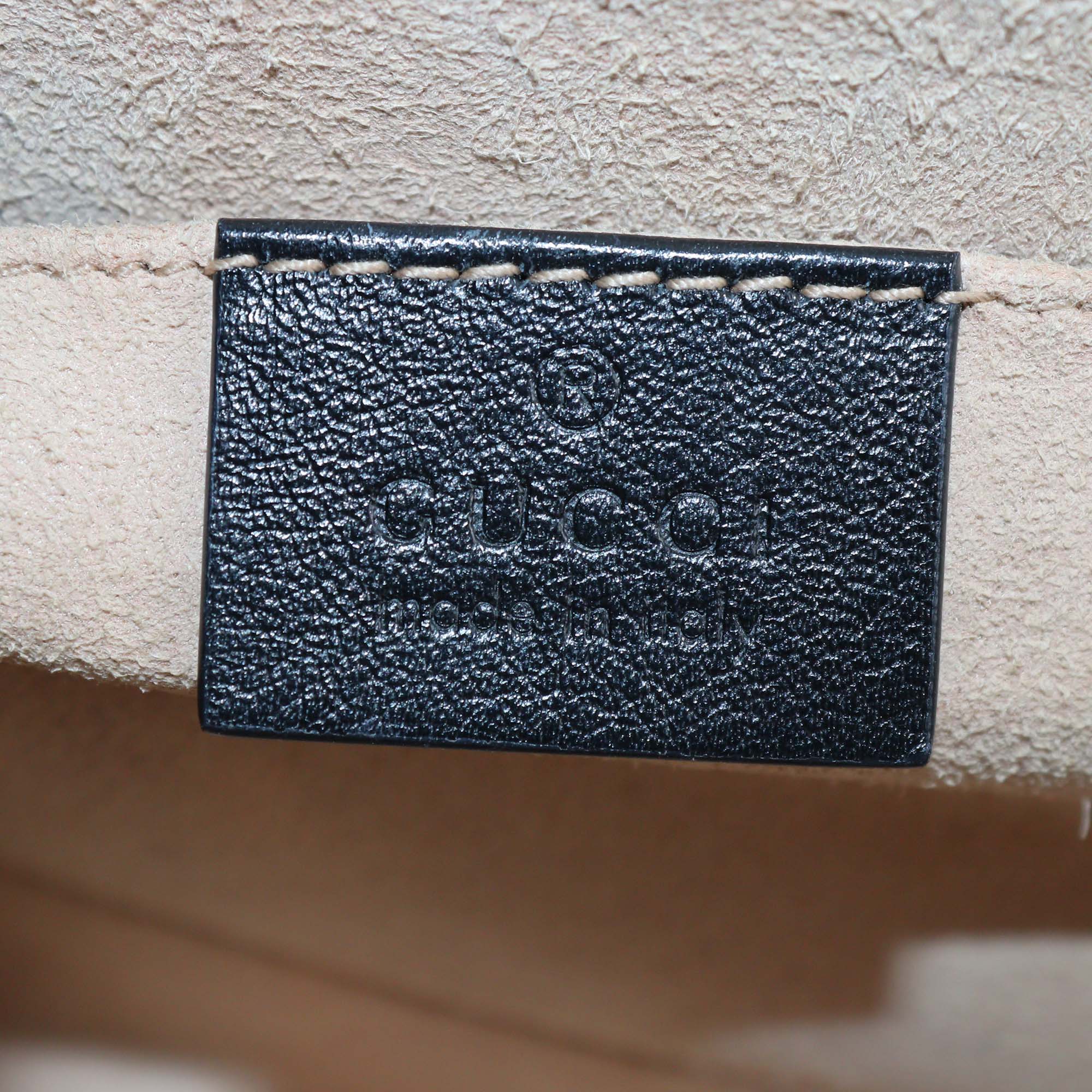 Gucci Black Leather Small Web Rajah Chain Shoulder Bag