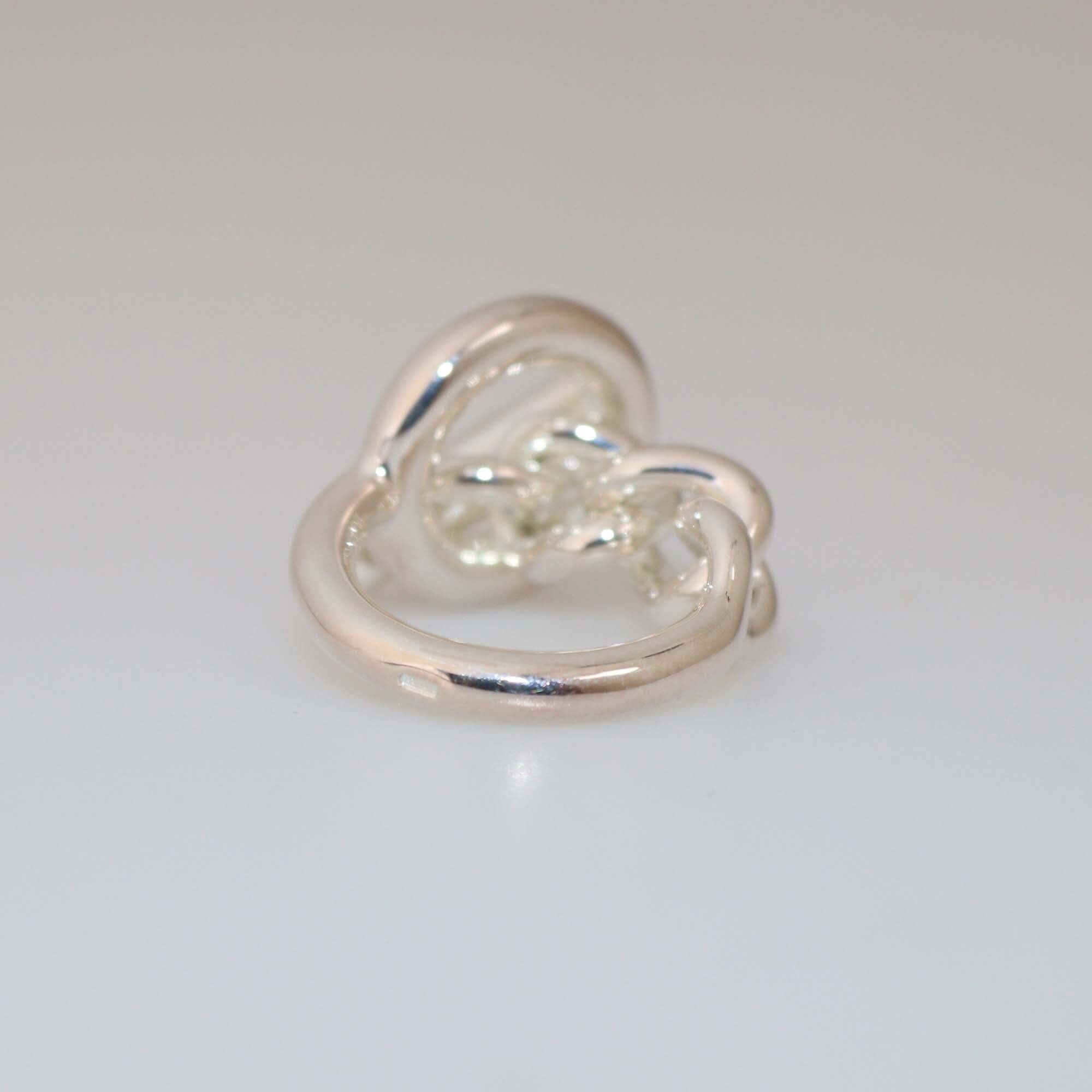 Hermes Silver Croisette Ring Large Model Womens Hermes