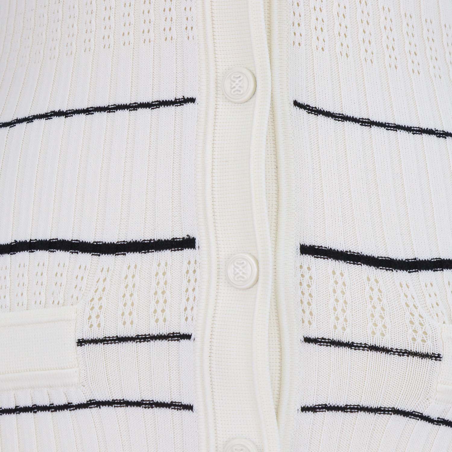 Sandro Cream/Black Blend Viscose Knitted Striped Maxi Dress