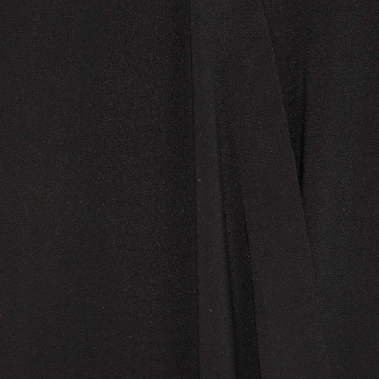 Norma Kamali Black Jersey Long Sleeve Long Dress