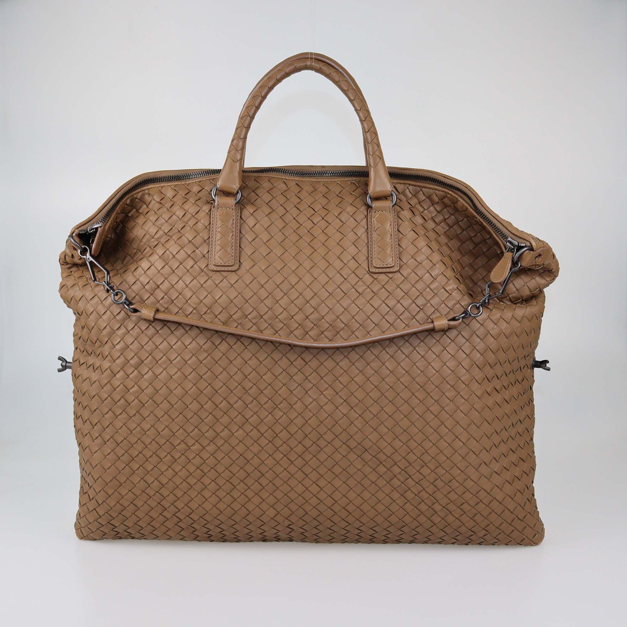 Bottega Veneta Brown Intrecciato Leather Large Convertible Tote