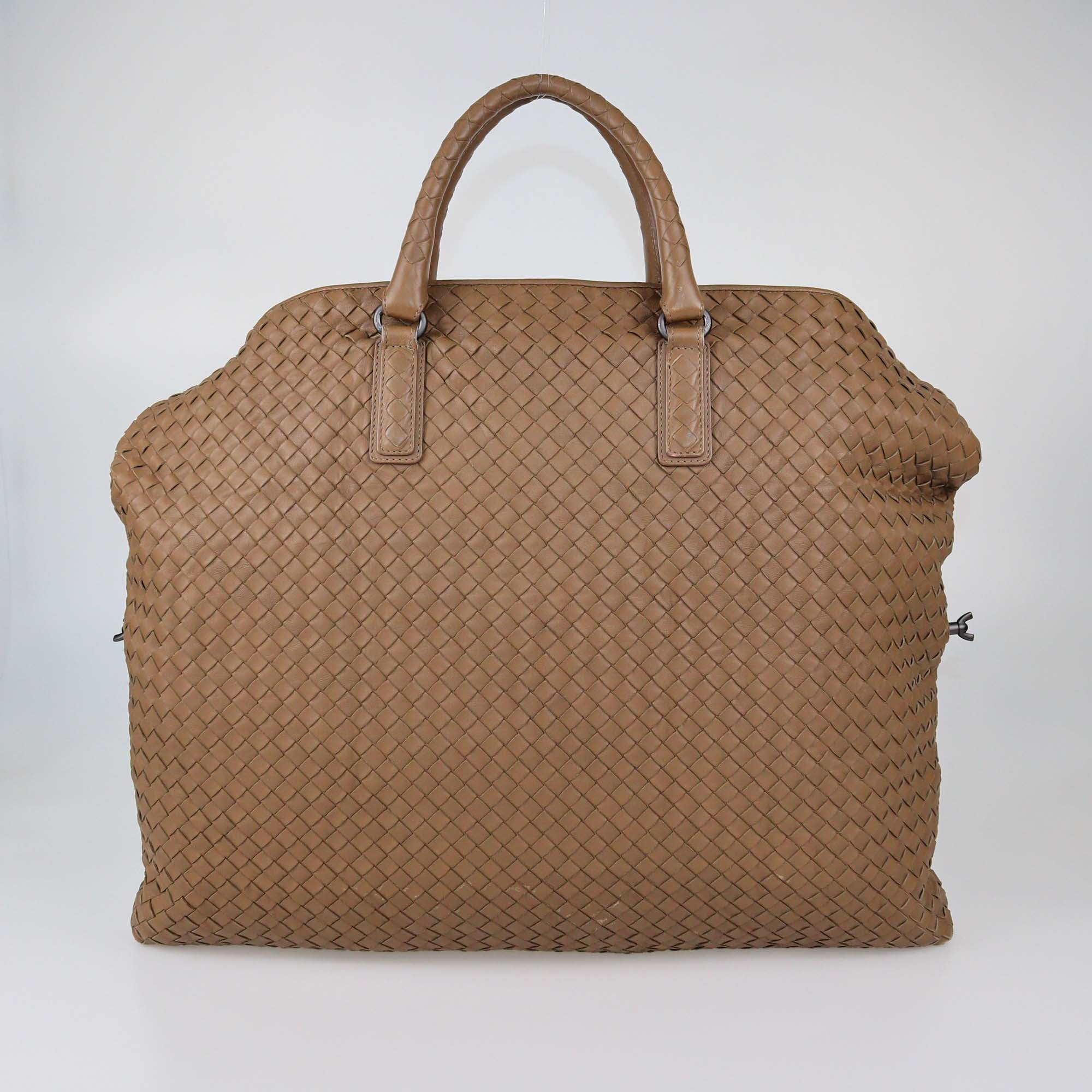 Bottega Veneta Brown Intrecciato Leather Large Convertible Tote