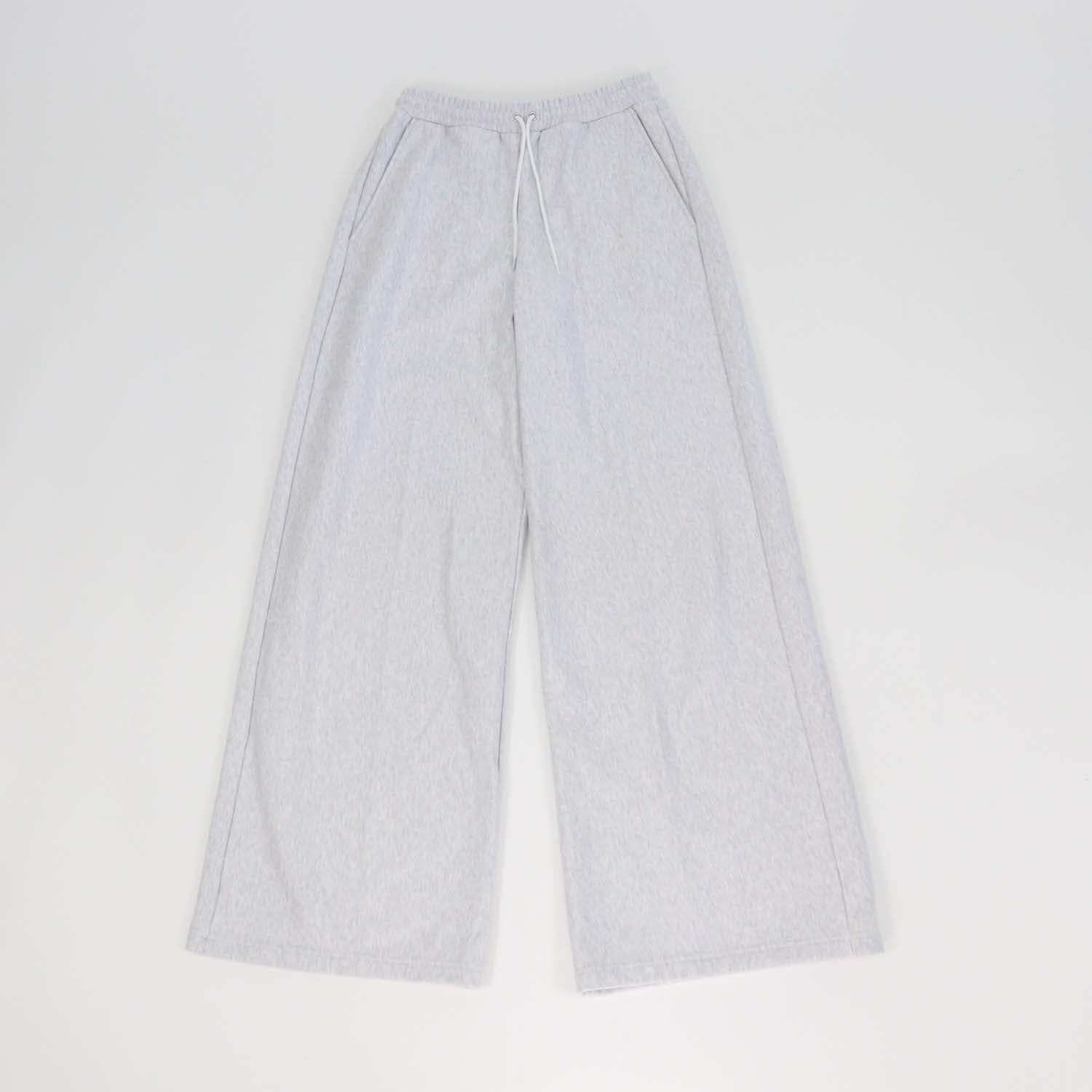 Celine Light Grey Cotton Drawstring Flared Sweatpants