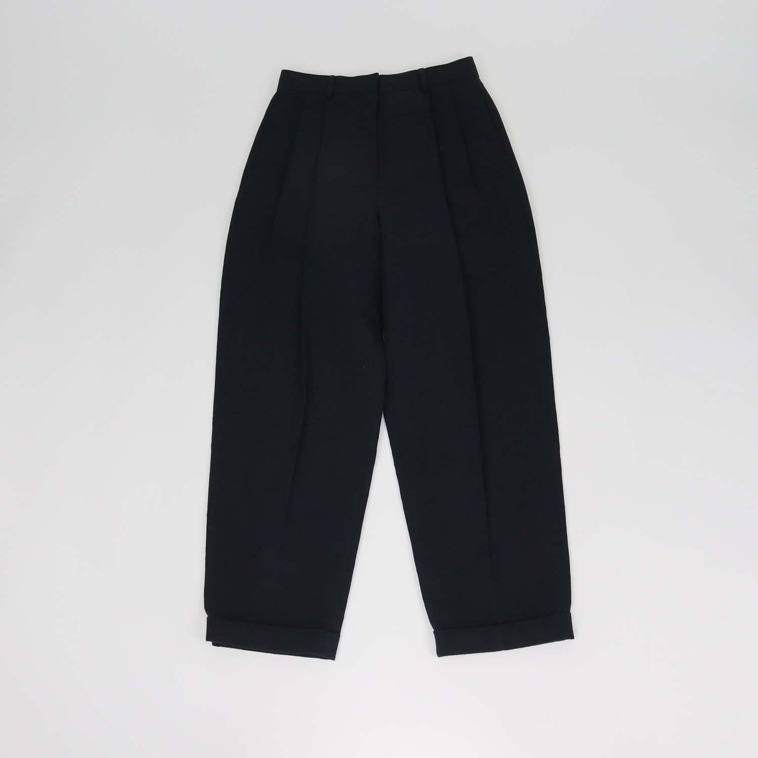 Loro Piana Navy Blue Linen and Cotton Cale Trousers