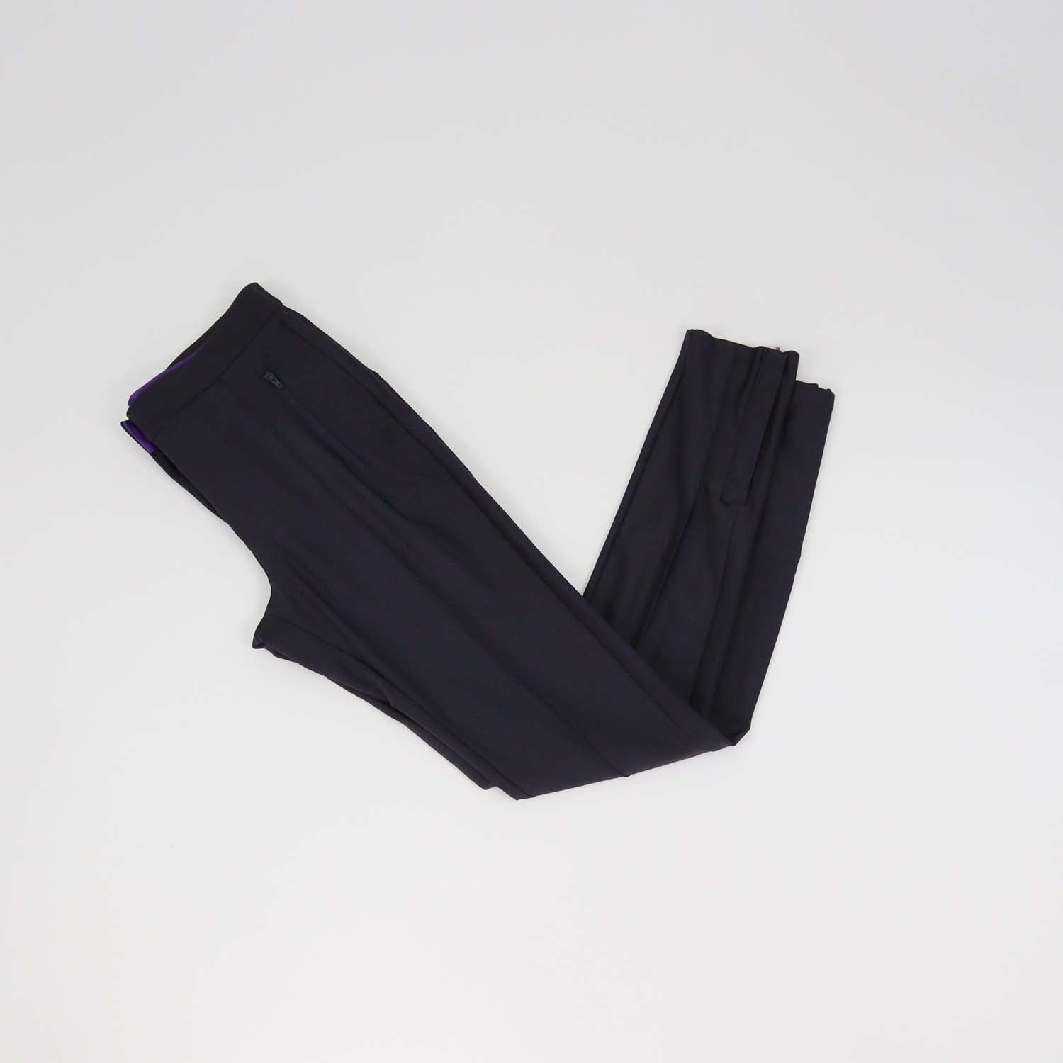 Sandro Midnight Blue Blend Nylon Zip Pockets Leggings