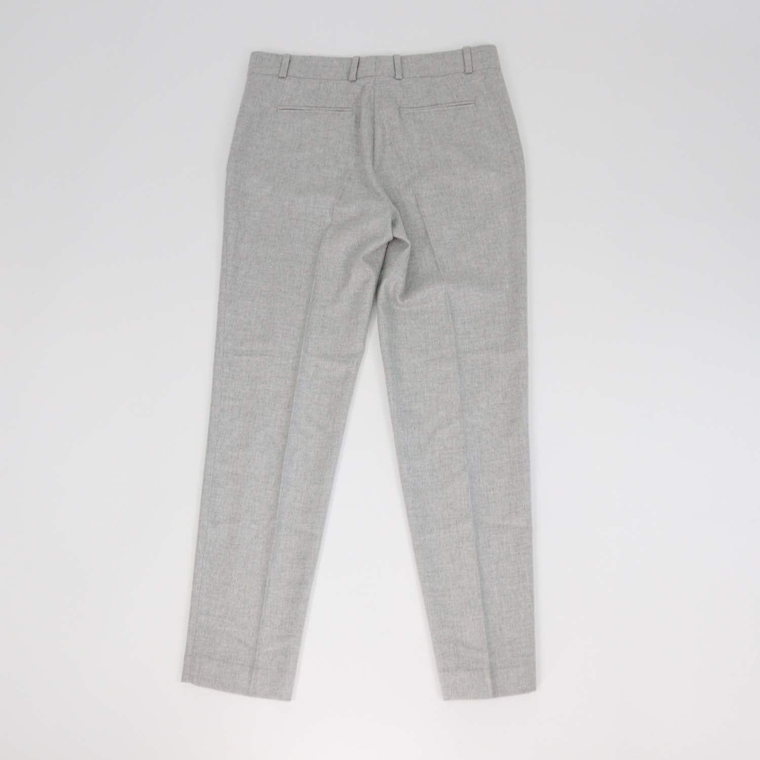 Loro Piana Grey Cashmere Straight Fit Pants