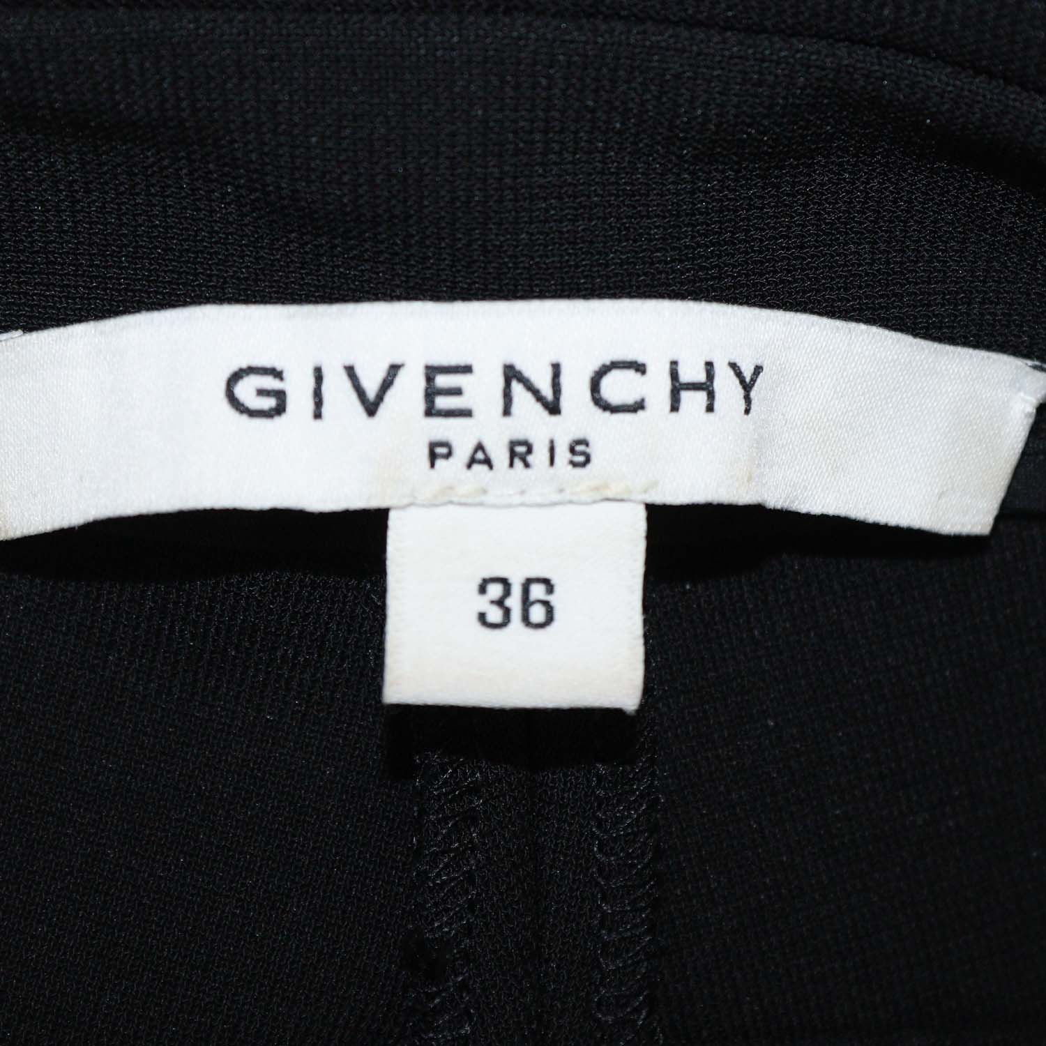 Givenchy Black Viscose Blend Skinny Leg Pants