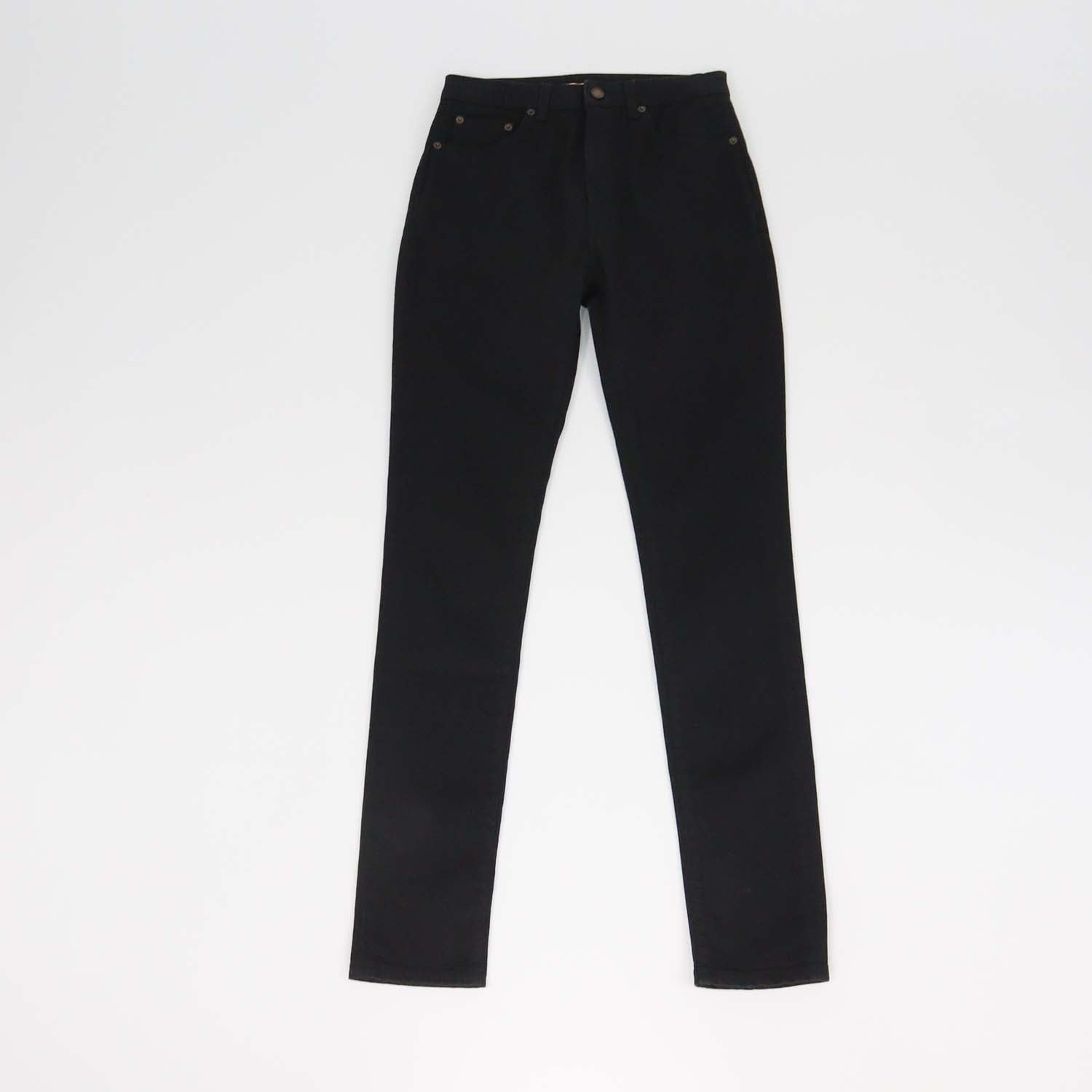 Saint Laurent Black Denim Skinny Leg Pants