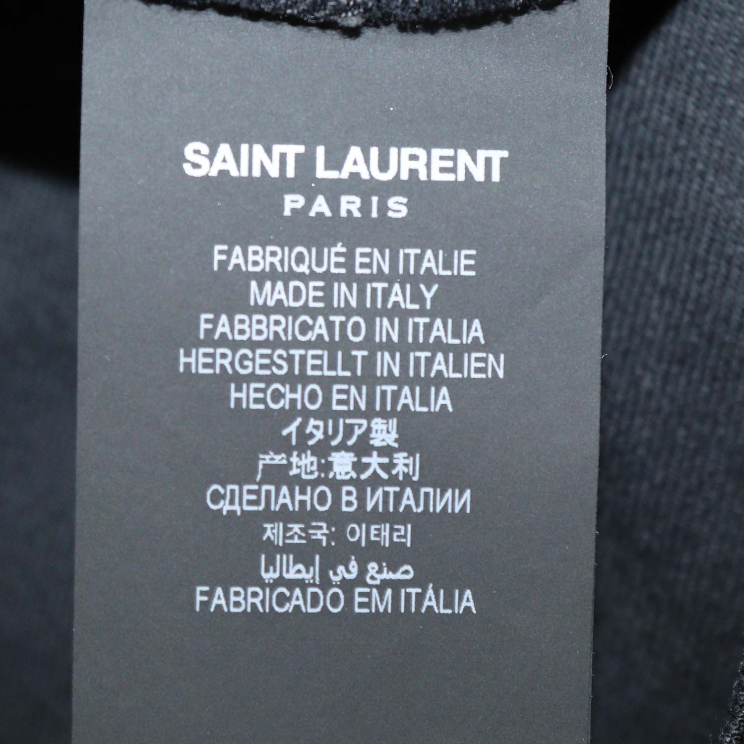Saint Laurent Black Denim Skinny Leg Pants