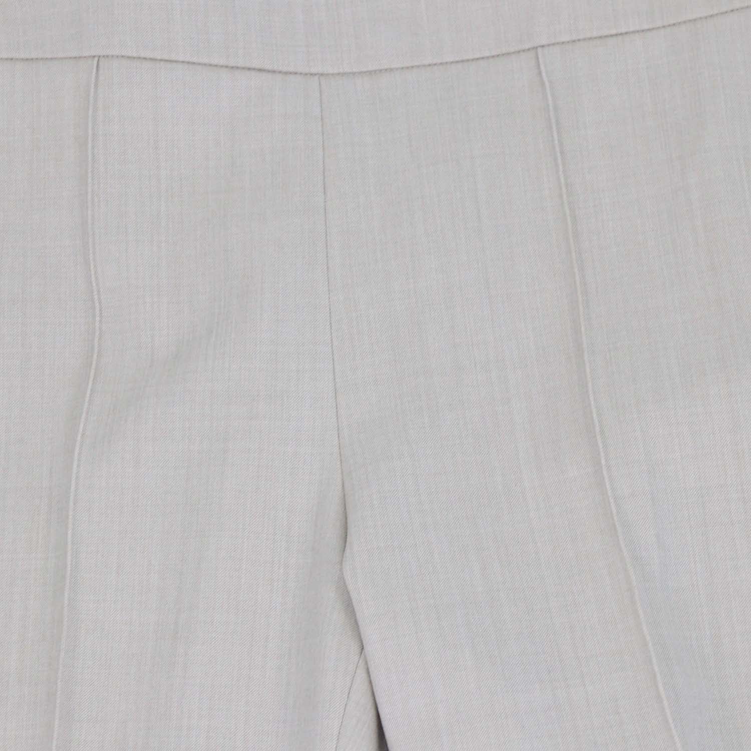 Loro Piana Beige Blend Wool Pleated Straight Fit Pants