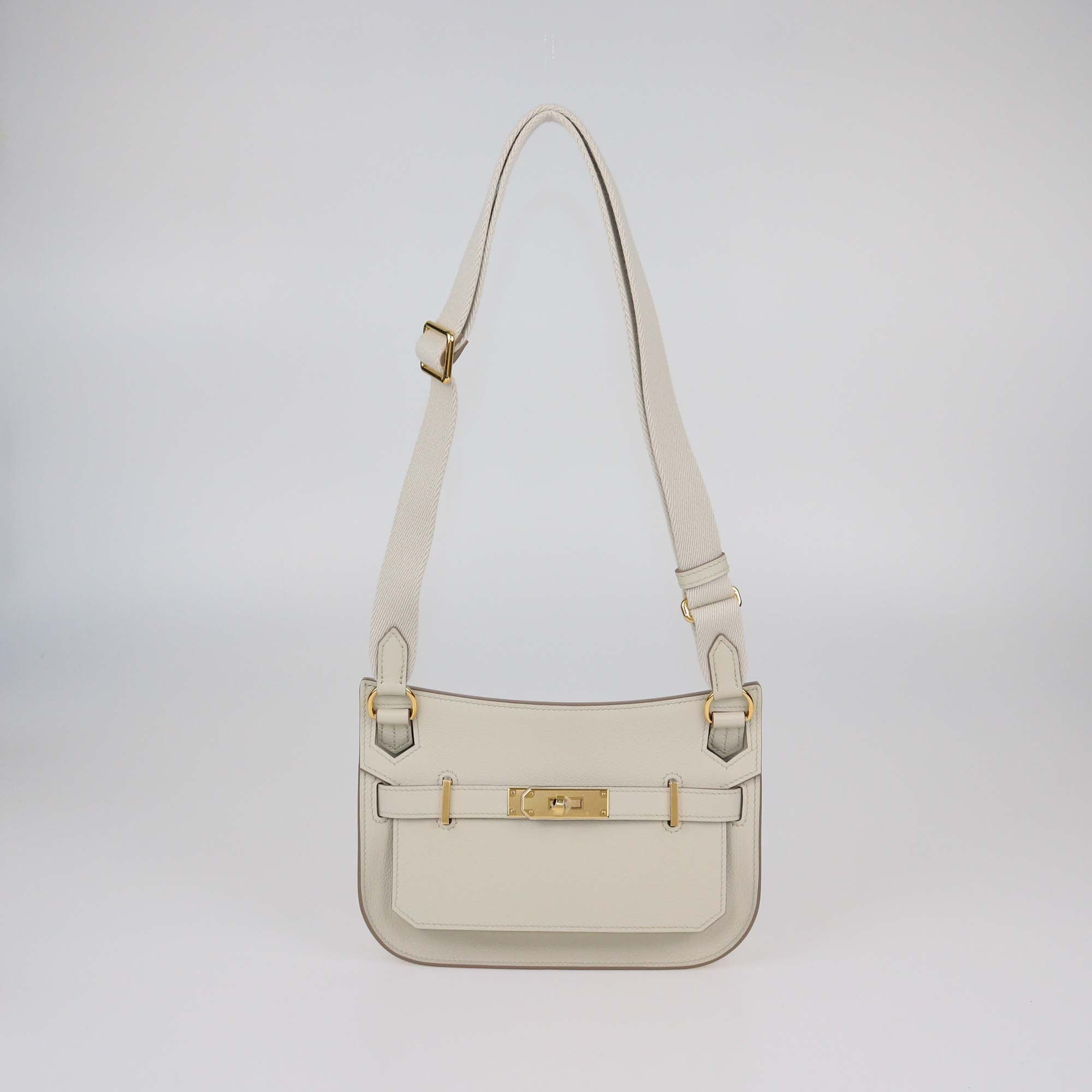Hermes Beton Evercolor Leather Mini Jypsiere Bag