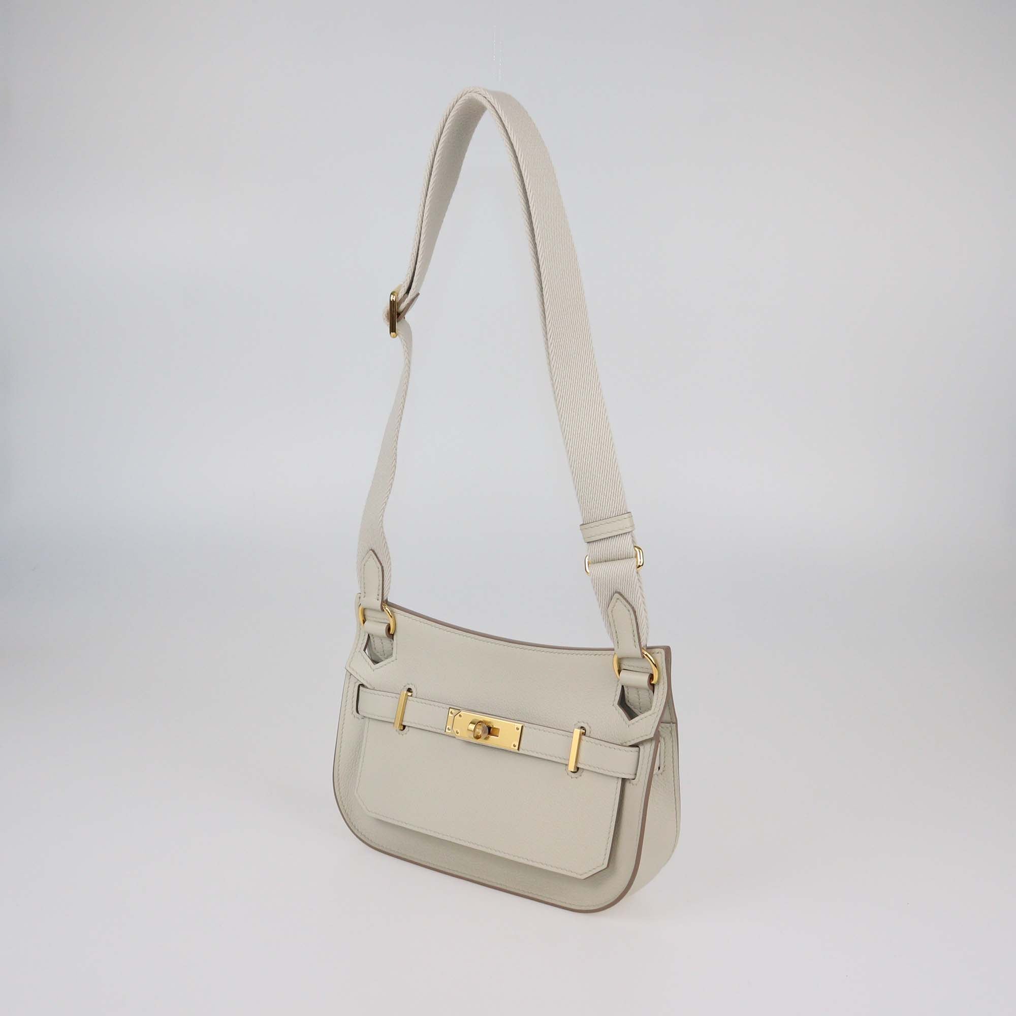 Hermes Beton Evercolor Leather Mini Jypsiere Bag