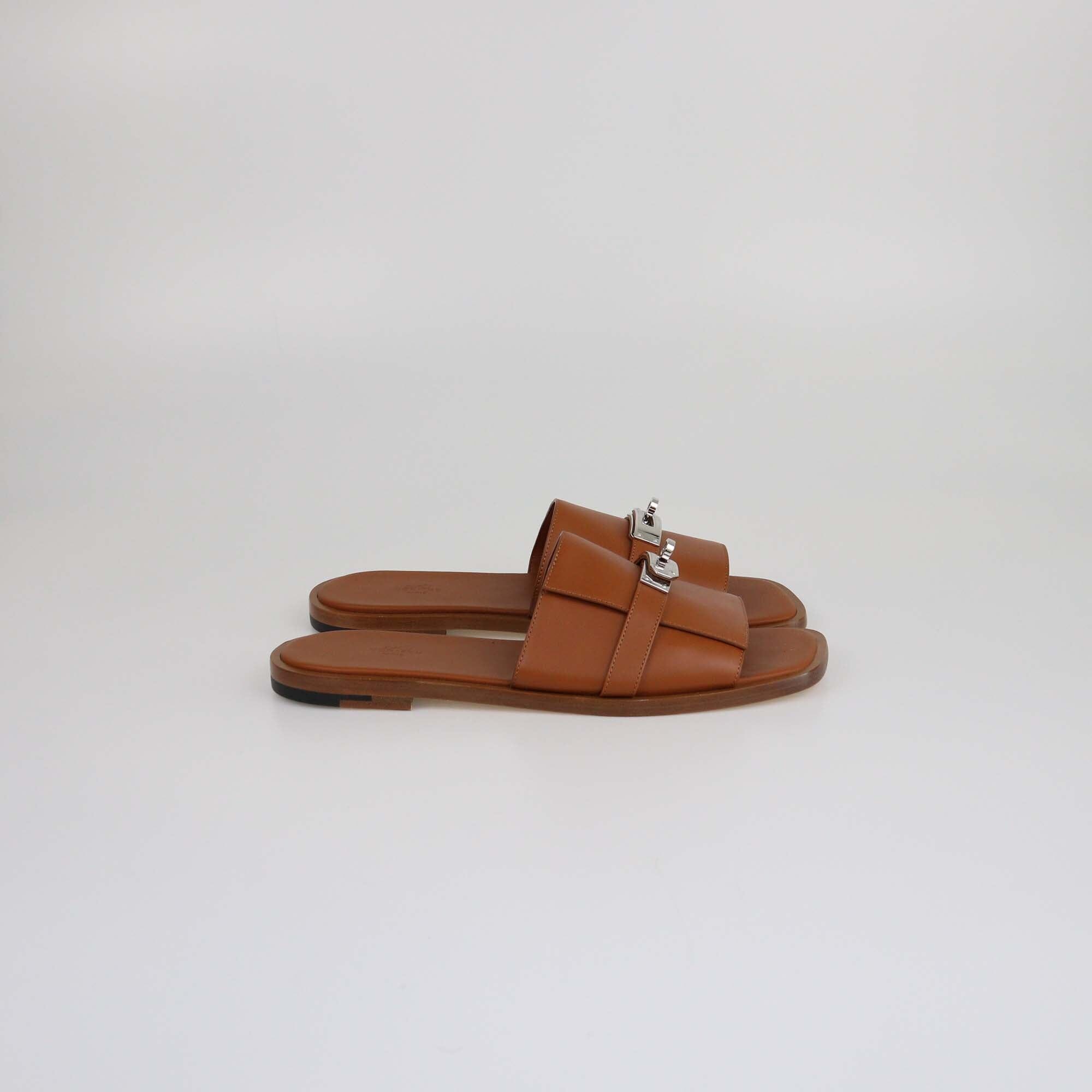 Hermes Naturel Gabriel Sandals Mens Hermes