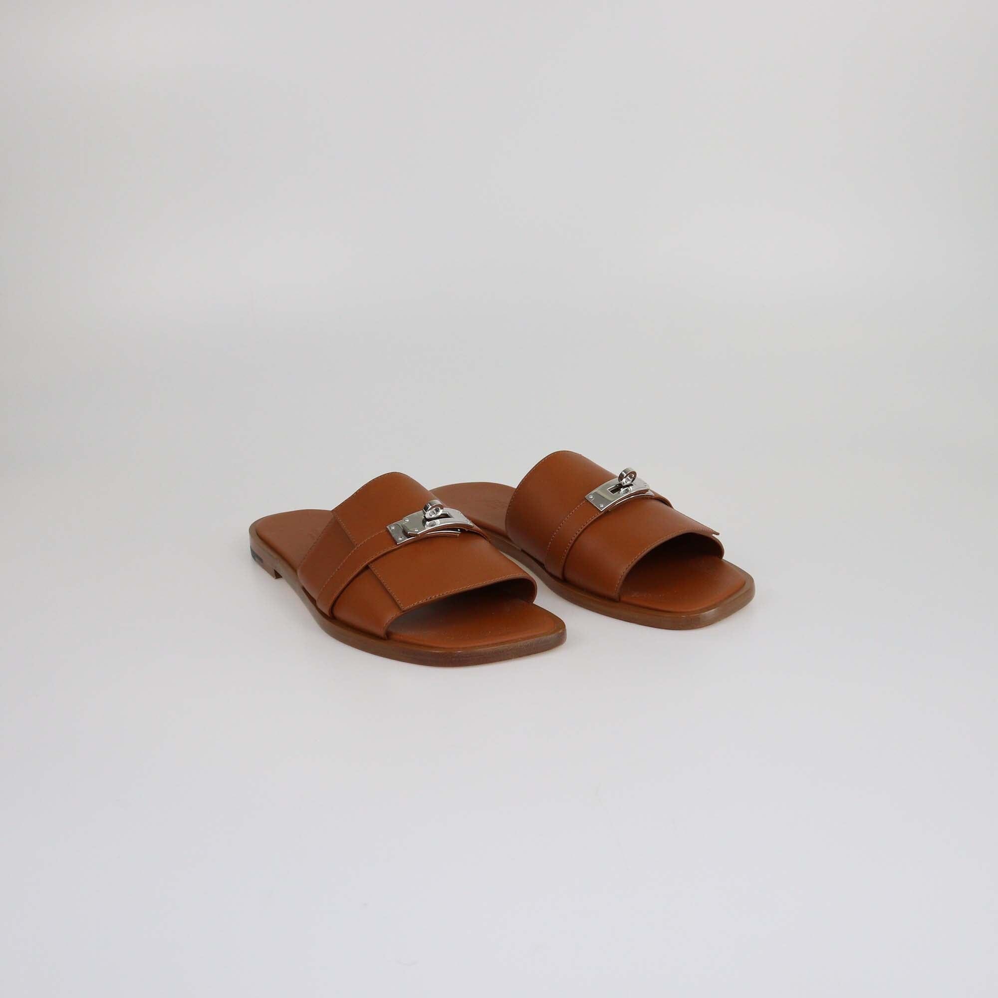 Hermes Naturel Gabriel Sandals Mens Hermes