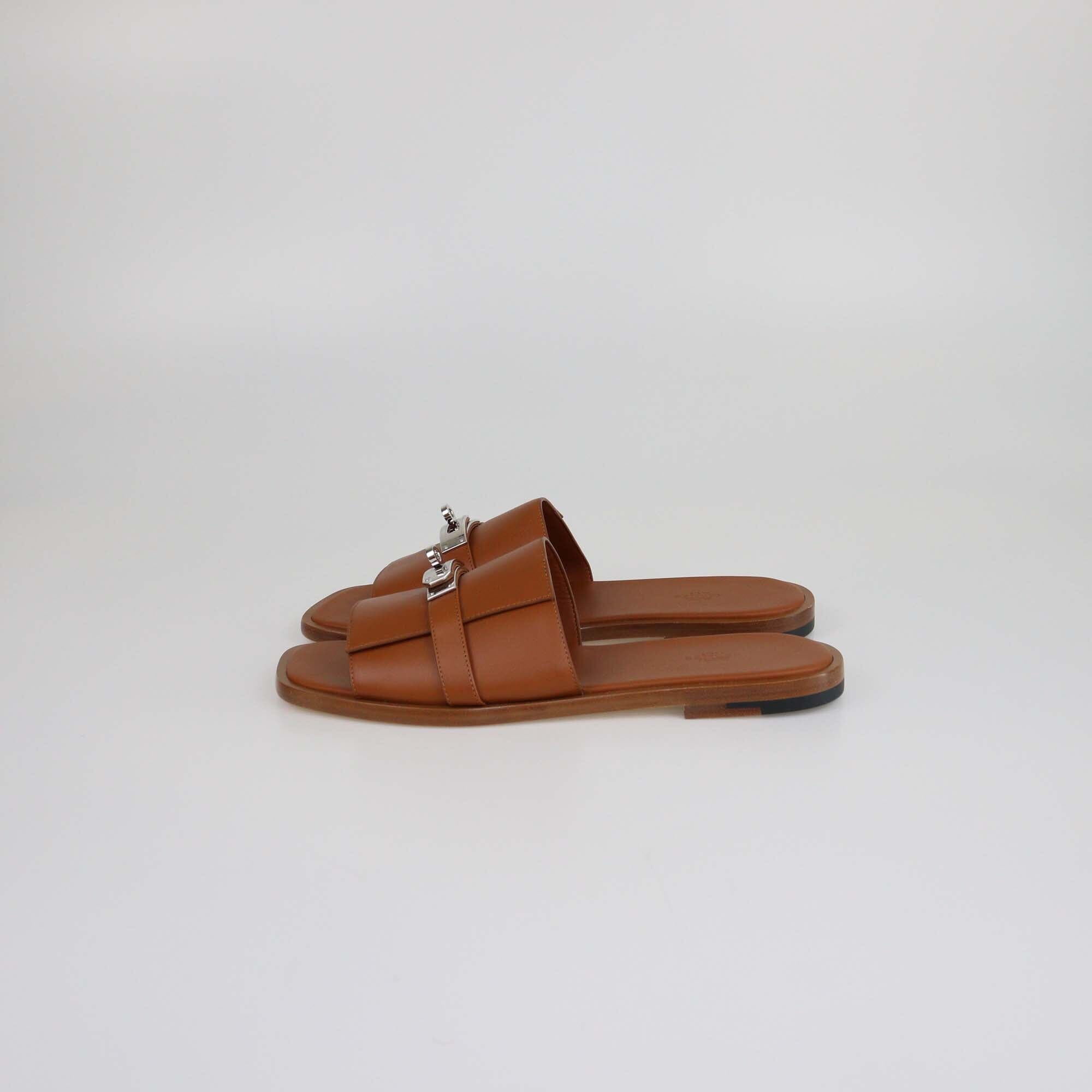 Hermes Naturel Gabriel Sandals Mens Hermes