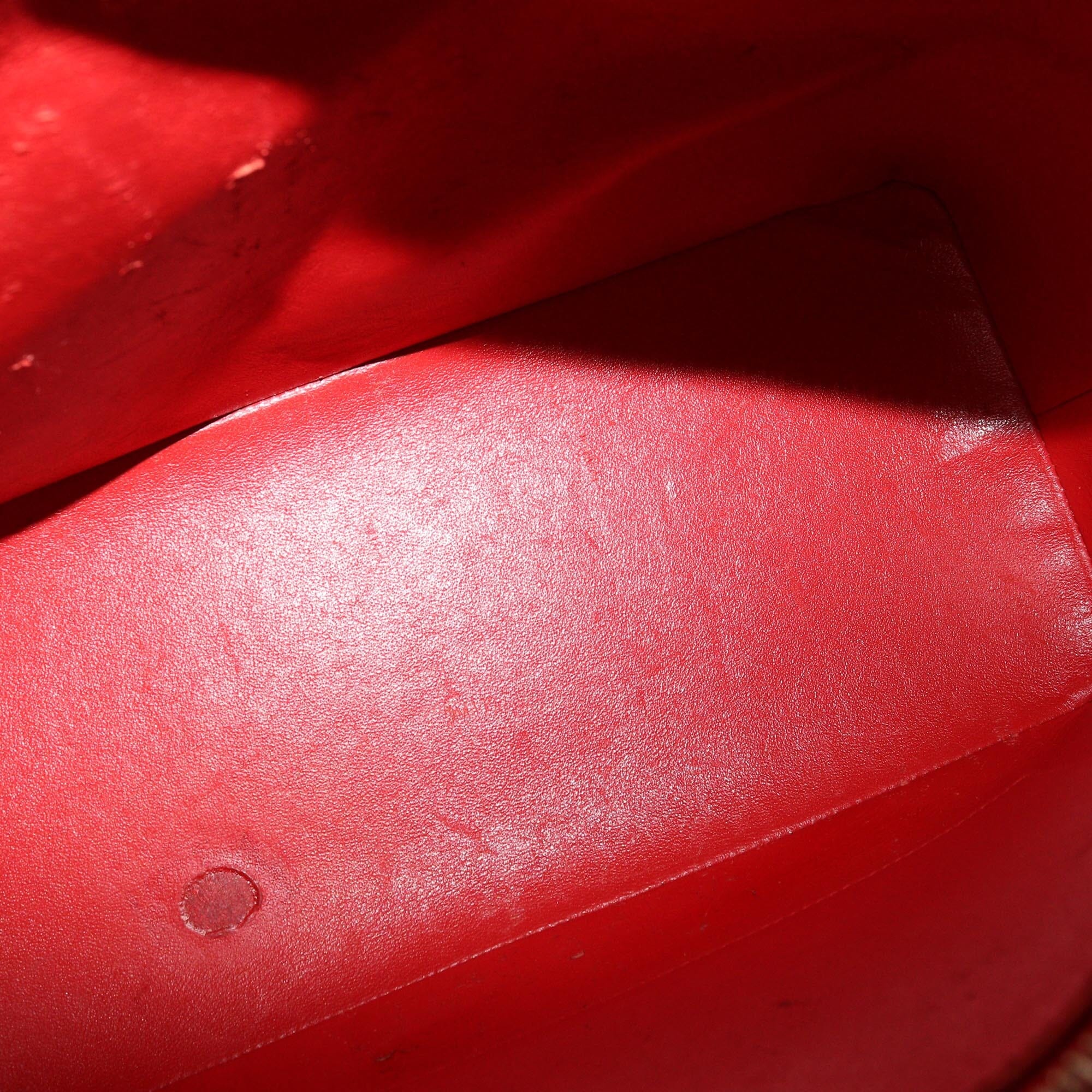 Chanel Red Quilted Caviar Madallion Tote Womens Chanel