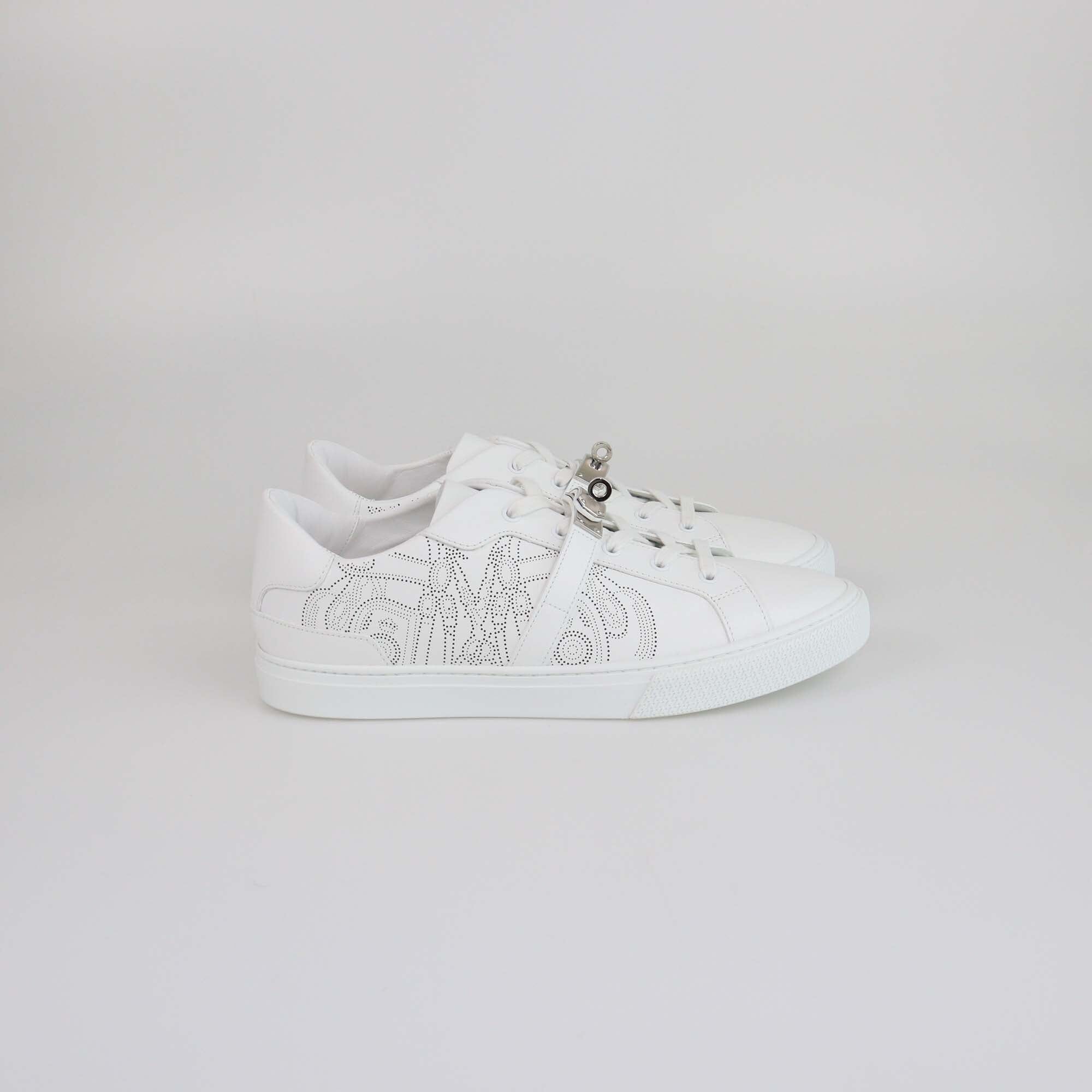 Hermes Blanc Brides De Gala Day Low Top Sneakers Mens Hermes