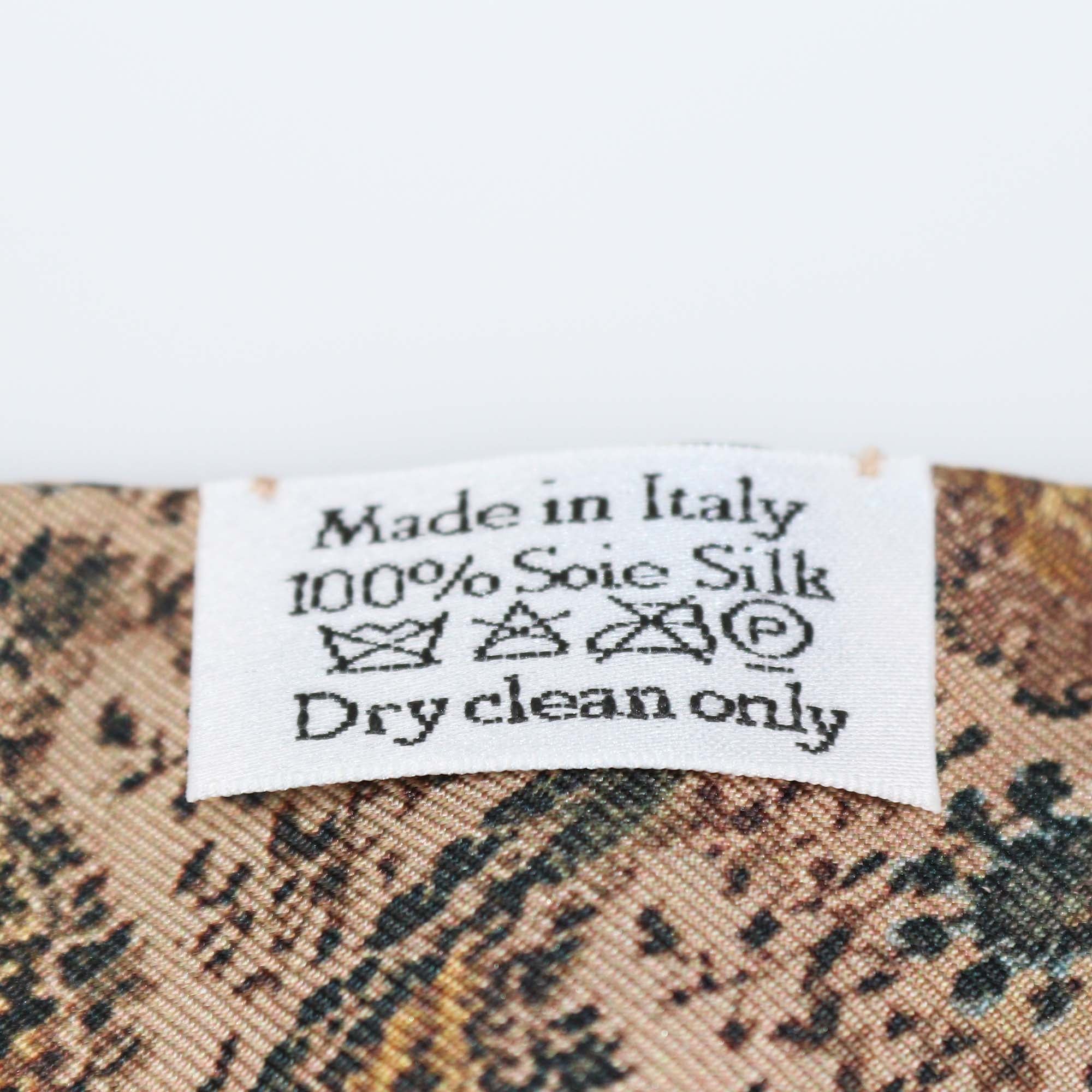 Christian Dior Brown Silk Printed Bandeau