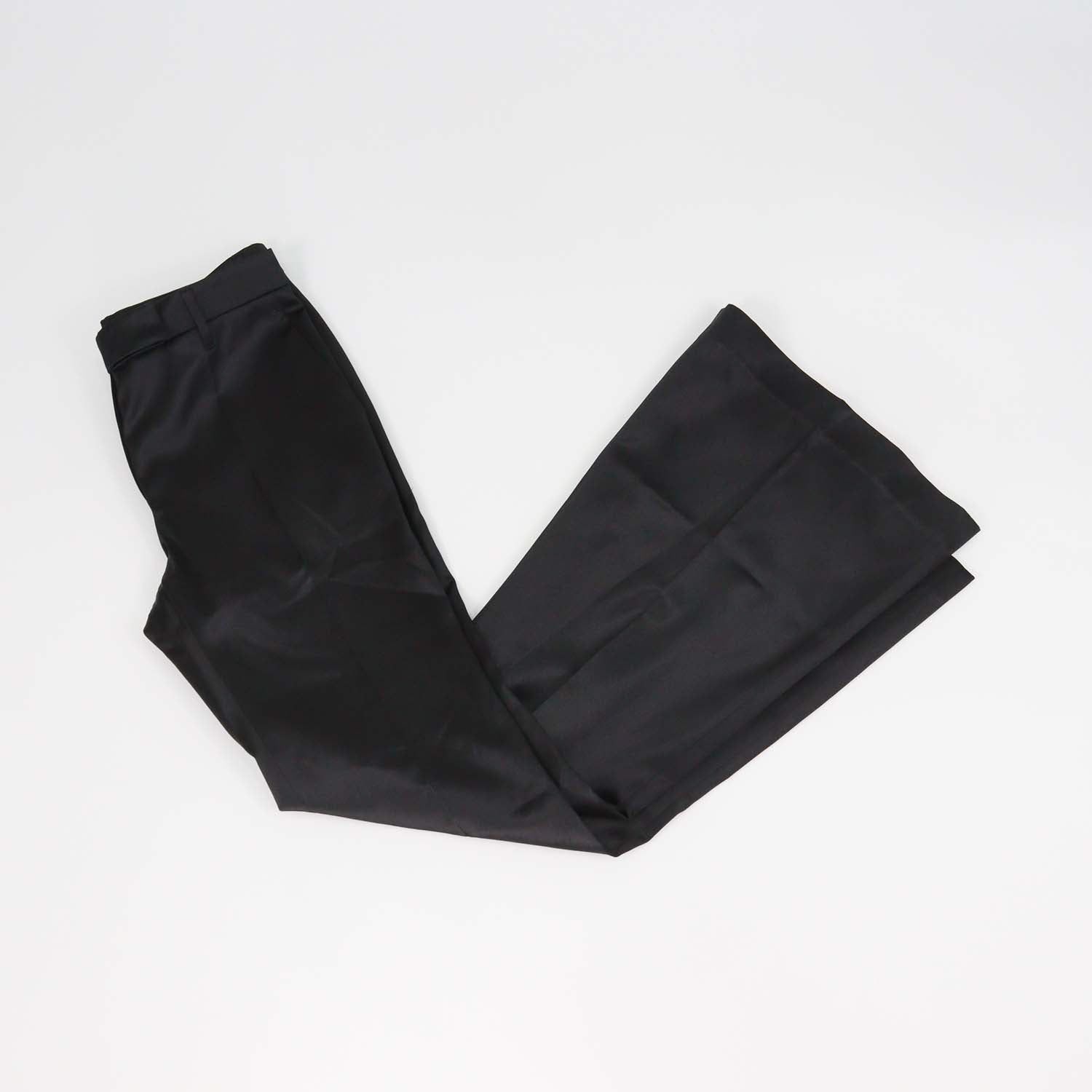 Brunello Cucinelli Black Cotton & Silk Flared Pants