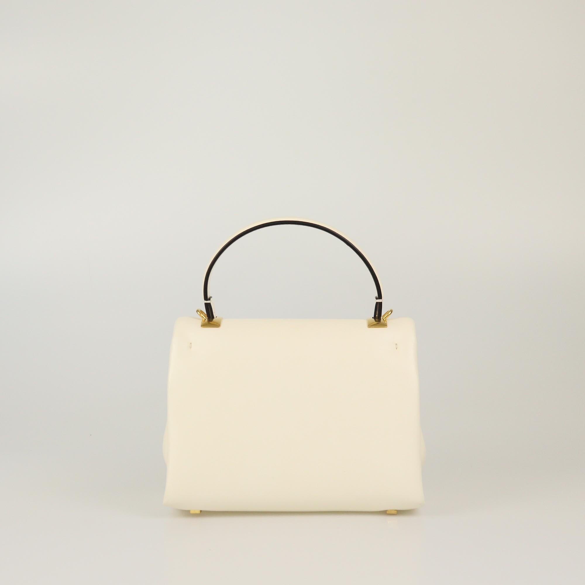 Valentino Ivory Mini One Stud Top Handle Bag Womens Valentino